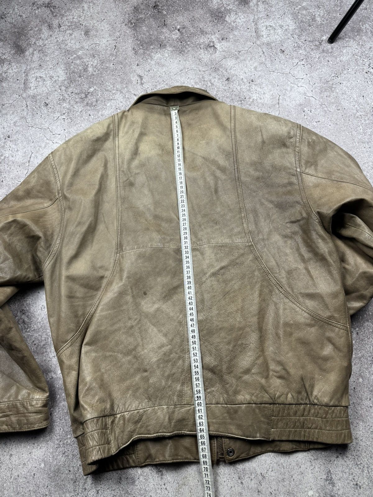Japanese Brand Vintage Kapital Style Faded Distressed Bomber Leather Jacket Size US M / EU 48-50 / 2 - 12 Thumbnail