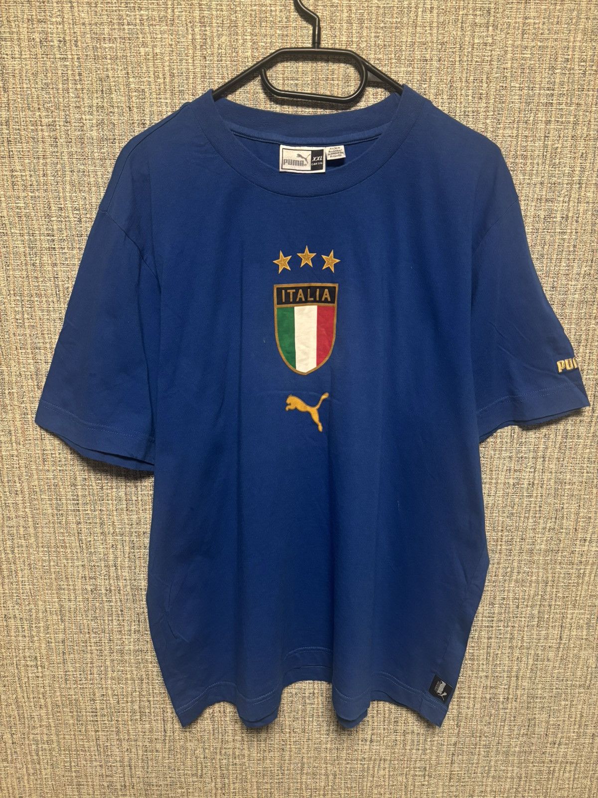 Neil Barrett × Puma Vintage Y2K Puma Italy Italia 3 Stars T-Shirt