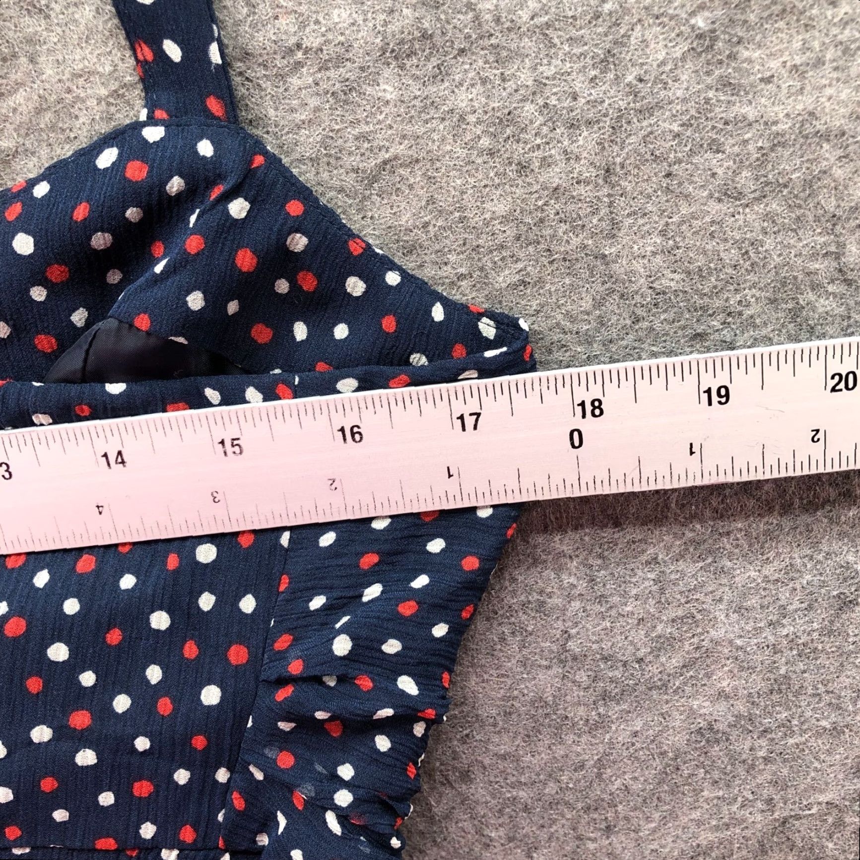 Vineyard Vines Vineyard Vines 100% Silk Cami Dress Womens 10 Navy Blue Polka Dot Size L / US 10 / IT 46 - 5 Thumbnail