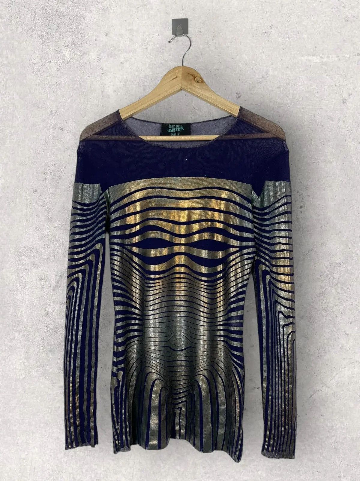 トップス jean paul gaultier tops archive Rare Jean Paul Gaultier classique maille archive mesh top