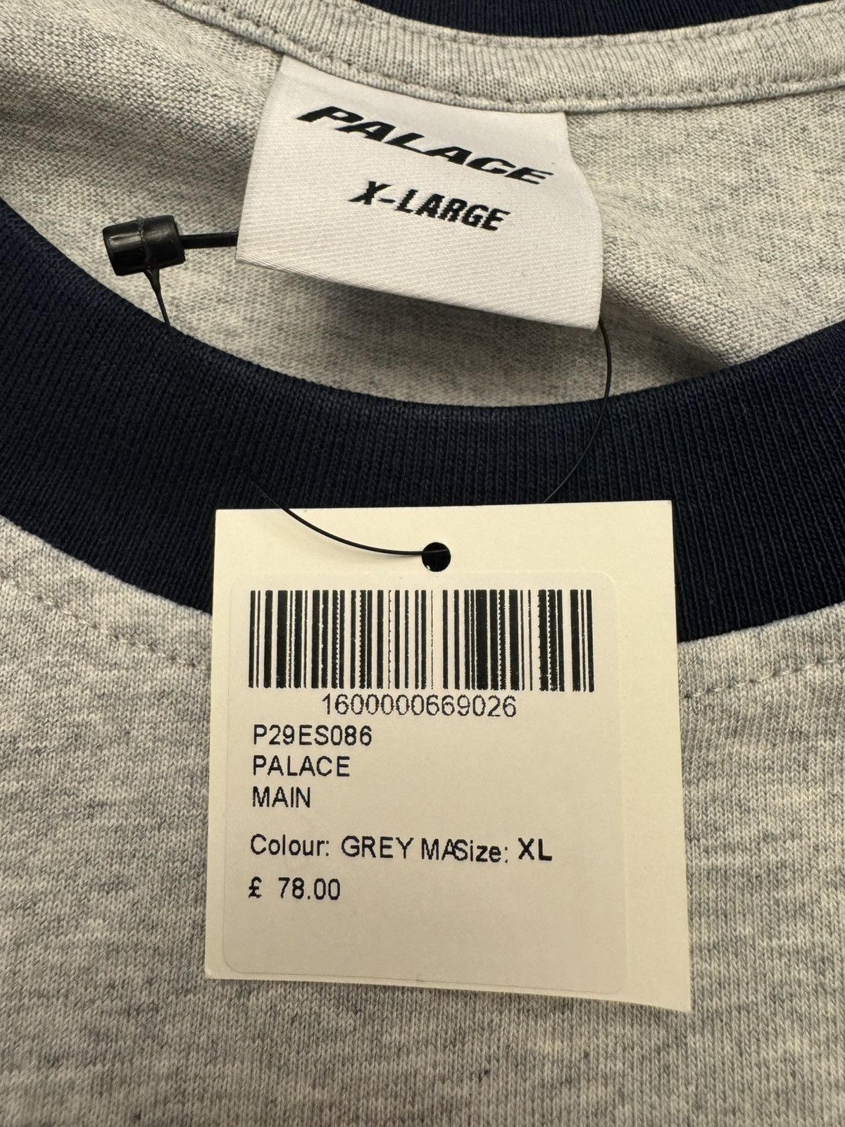 Palace Kawii Raglan LS Grey Marl Size US XL / EU 56 / 4 - 2 Thumbnail