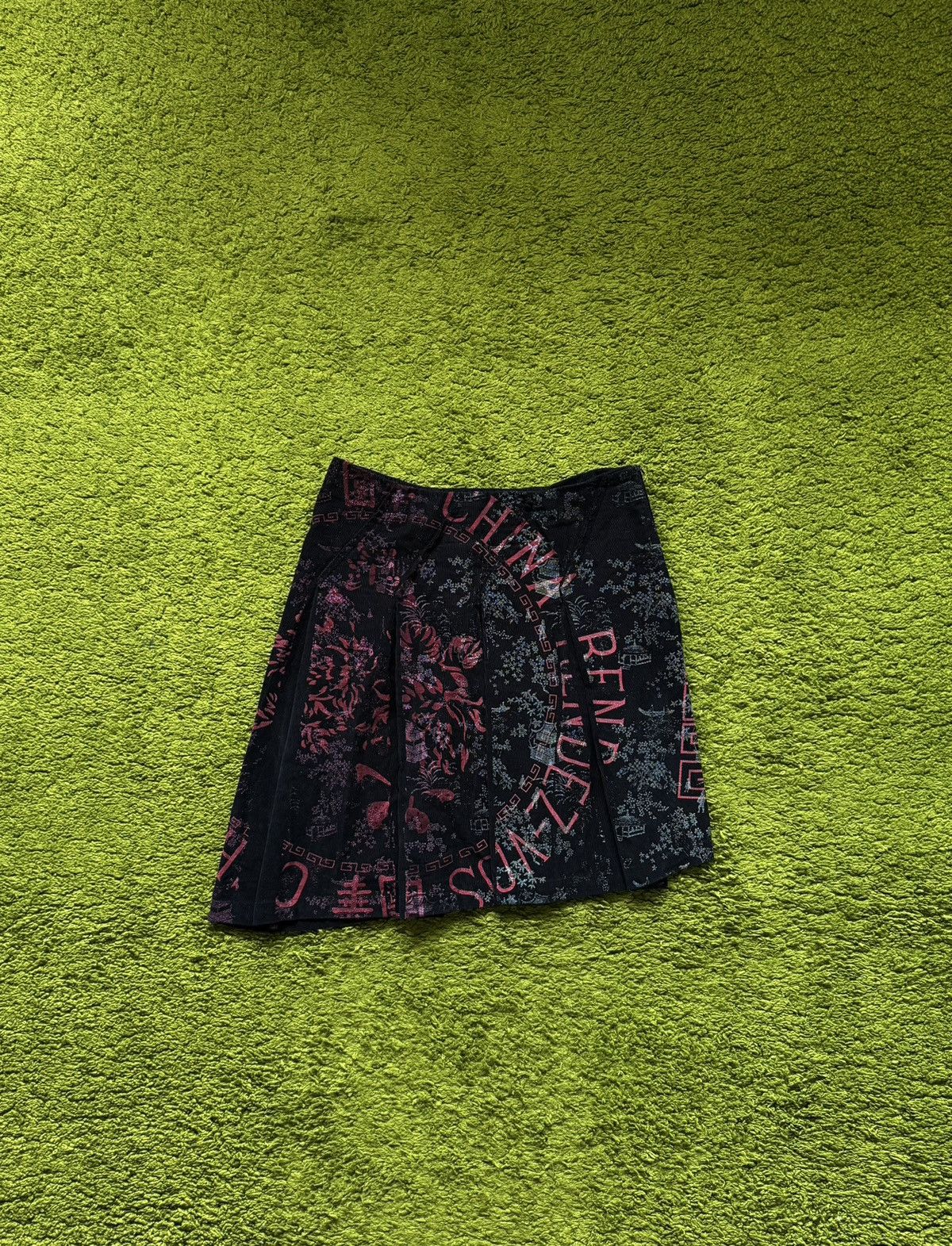 Custo Barcelona Custo Barcelona 2000s vintage graphic Asian pattern skirt Size 28" / US 6 / IT 42 - 1 Thumbnail