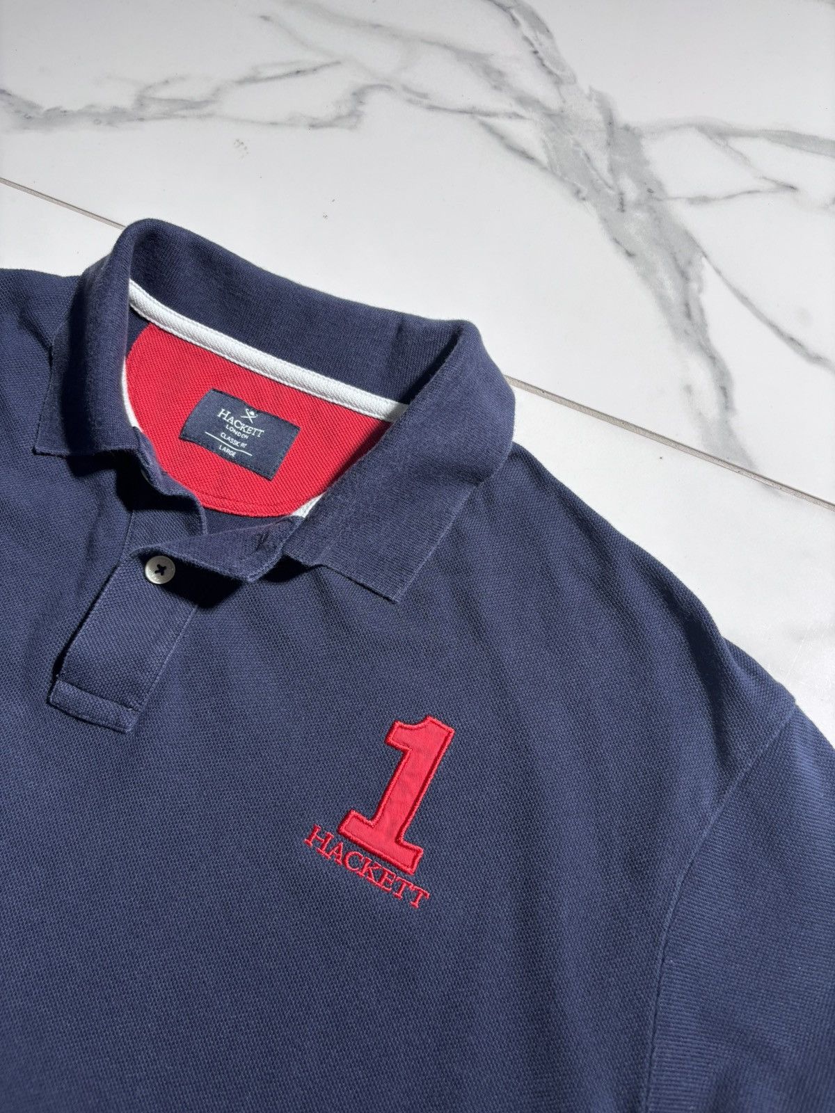 Hackett Vintage Hackett Rugby Polo Tshirt Ralph Lauren Style Y2K Size US L / EU 52-54 / 3 - 3 Thumbnail