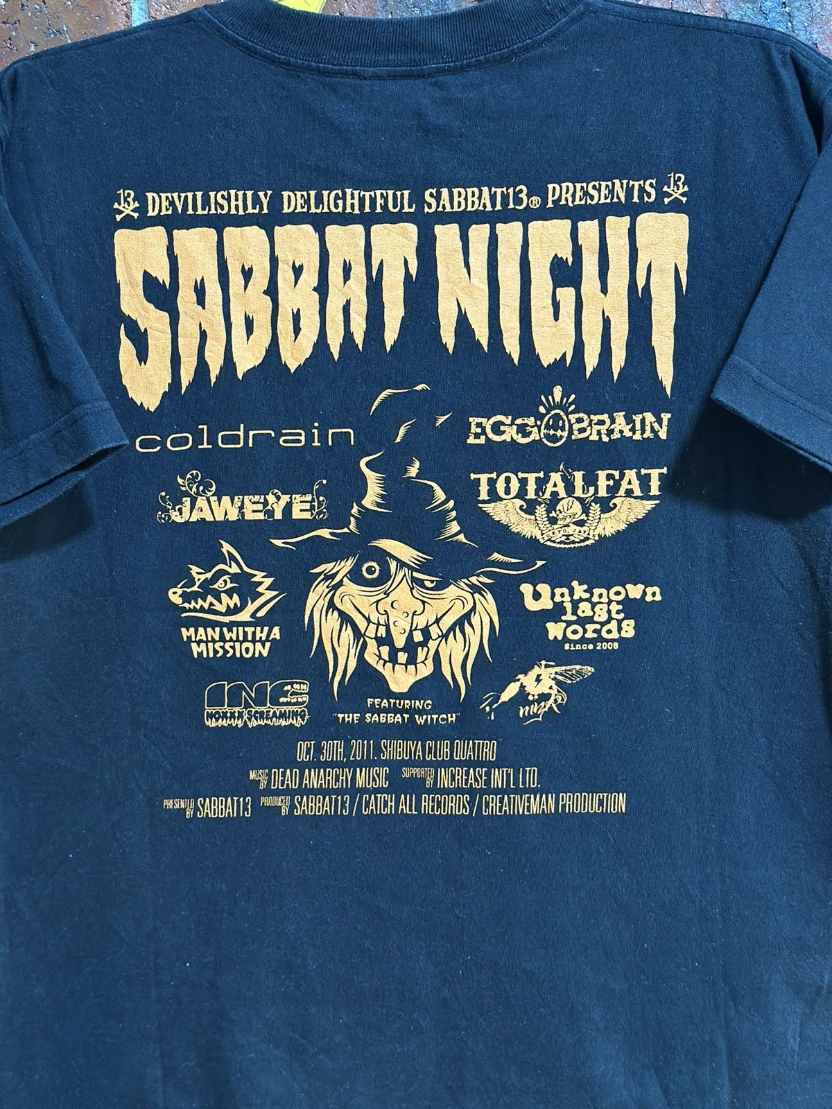 Band Tees × Japanese Brand × Vintage Vintage Sabbat Night Faded Tee Size US M / EU 48-50 / 2 - 3 Thumbnail