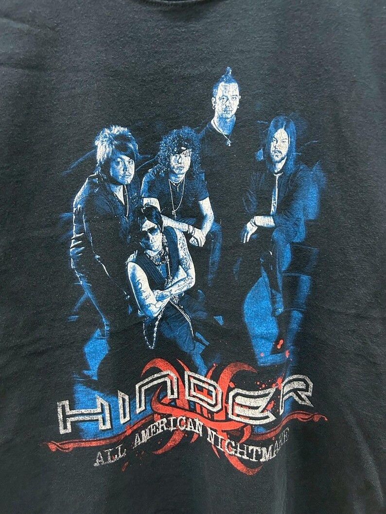 Vintage Vintage 2000s Hinder Band tshirt size M Size US M / EU 48-50 / 2 - 4 Thumbnail