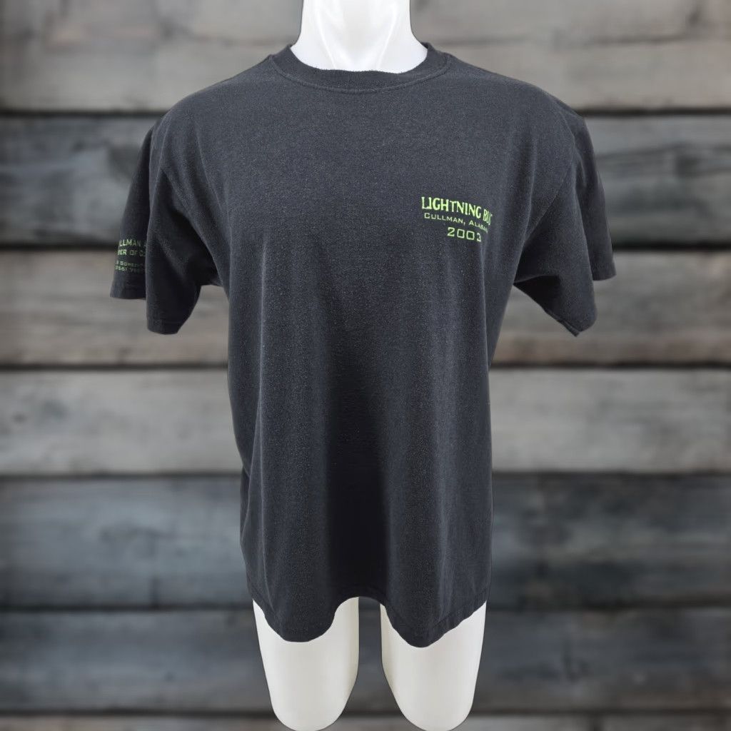 Anvil VINTAGE DISTRESSED Lightning Bug The Movie Cullman Alabama Shirt Men's Large Shirt Black 90s Movie theme Mens Size US L / EU 52-54 / 3 - 1 Thumbnail