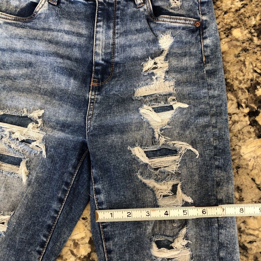 Other Bluenotes Women’s Denim Super High Rise Jegging Rips Grunge Size 26" / US 2 / IT 38 - 6 Thumbnail