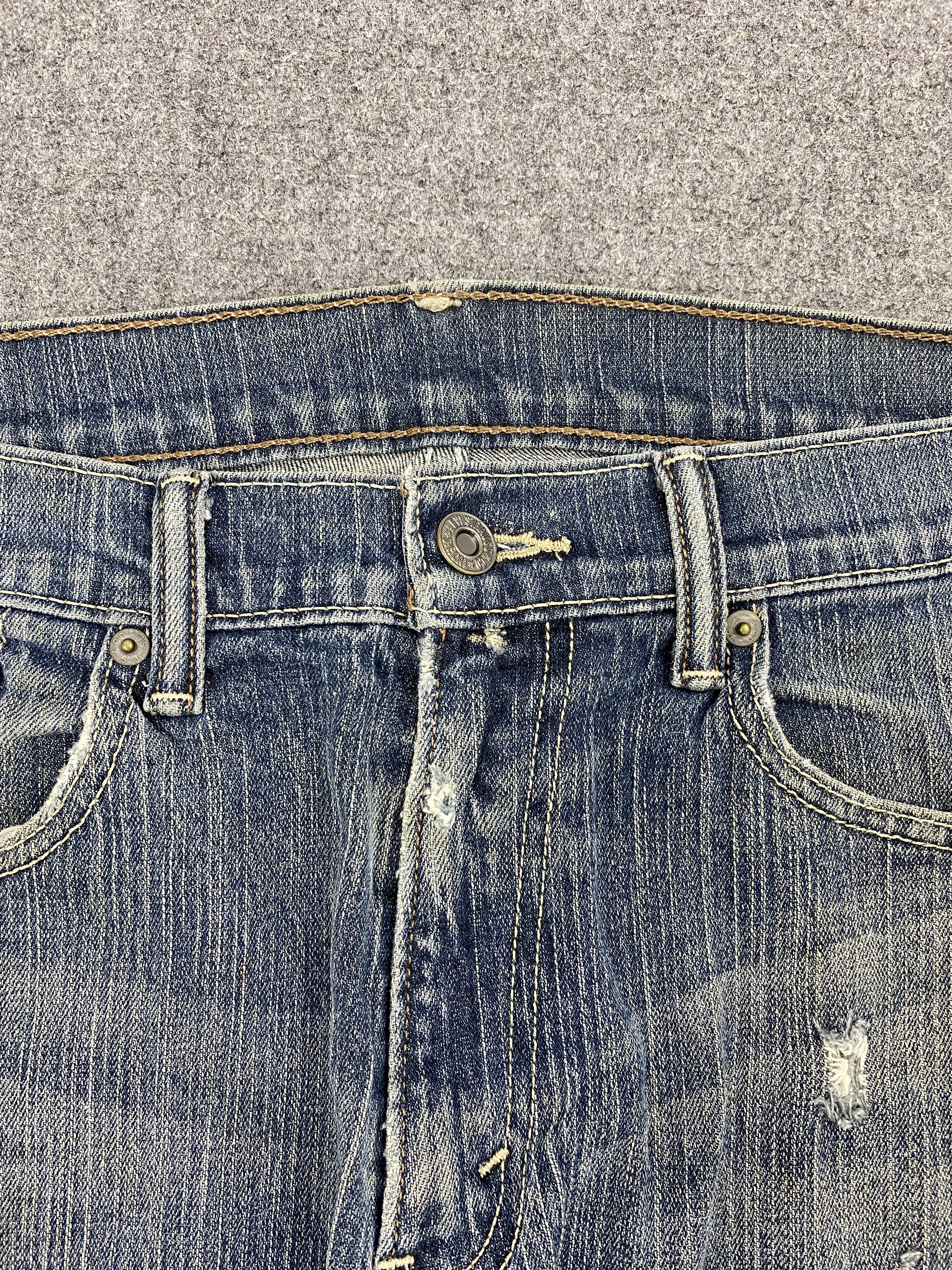 Levi's × Vintage Vintage Levi's Ripped Leg Rusty Denim Jeans Size US 34 / EU 50 - 9 Thumbnail