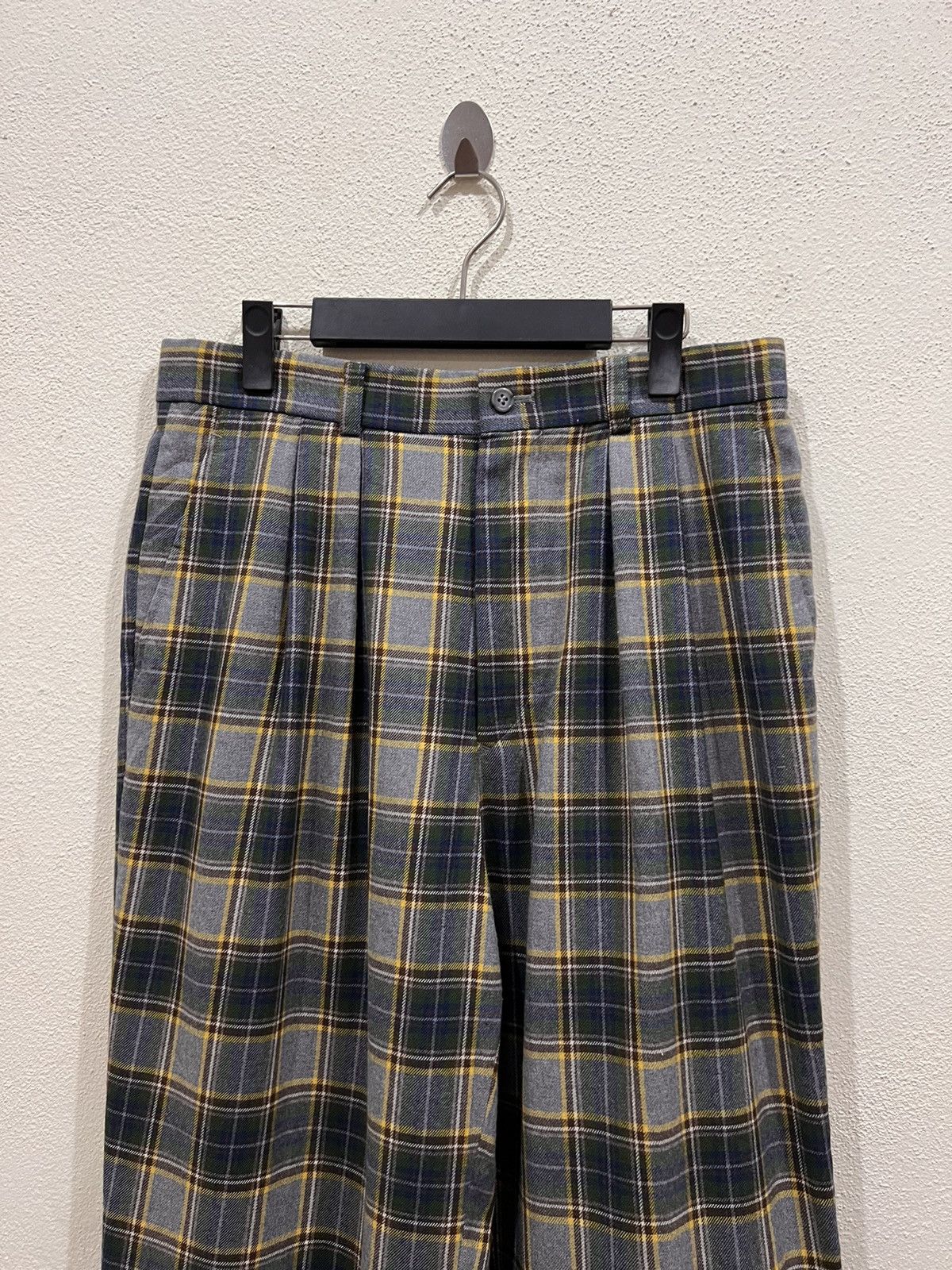 Fila Vintage Fila Golf Plaid Tartan Wool Baggy Pant Size US 31 - 3 Thumbnail