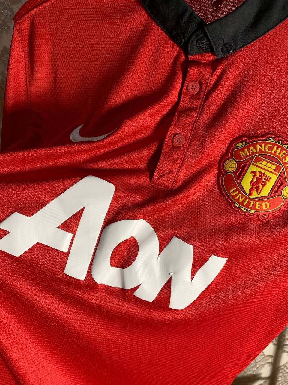 Adidas VINTAGE NIKE MANCHESTER UNITED SOCCER JERSEY HOME Y2K RARE Size US L / EU 52-54 / 3 - 12 Thumbnail