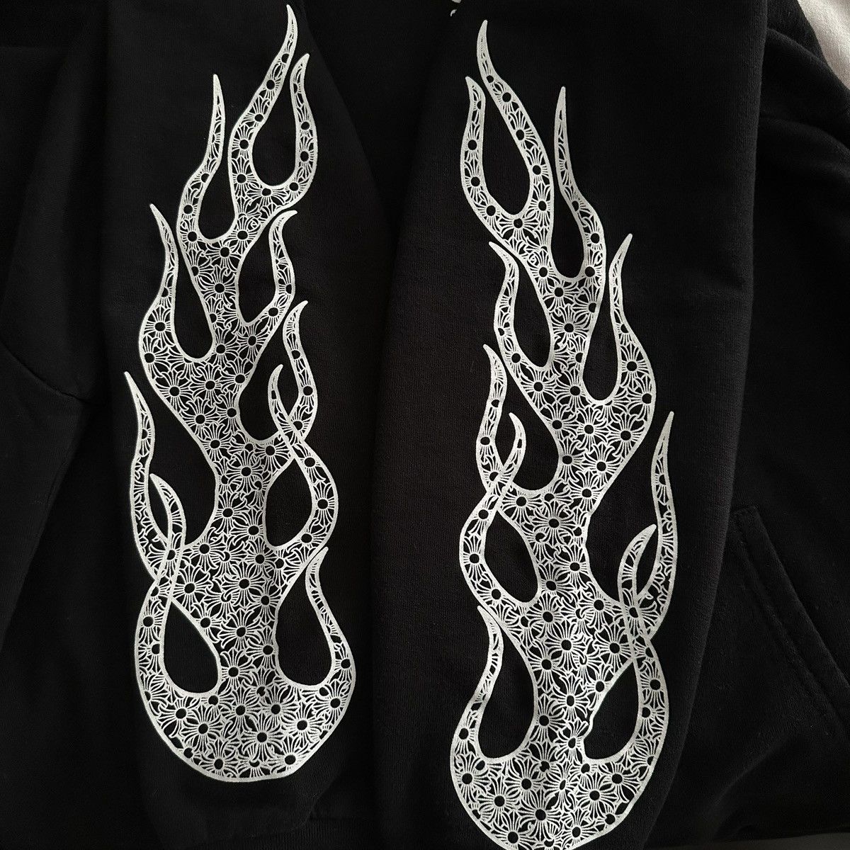 Chrome Hearts Chrome Hearts Flame Hoodie Size US L / EU 52-54 / 3 - 3 Thumbnail