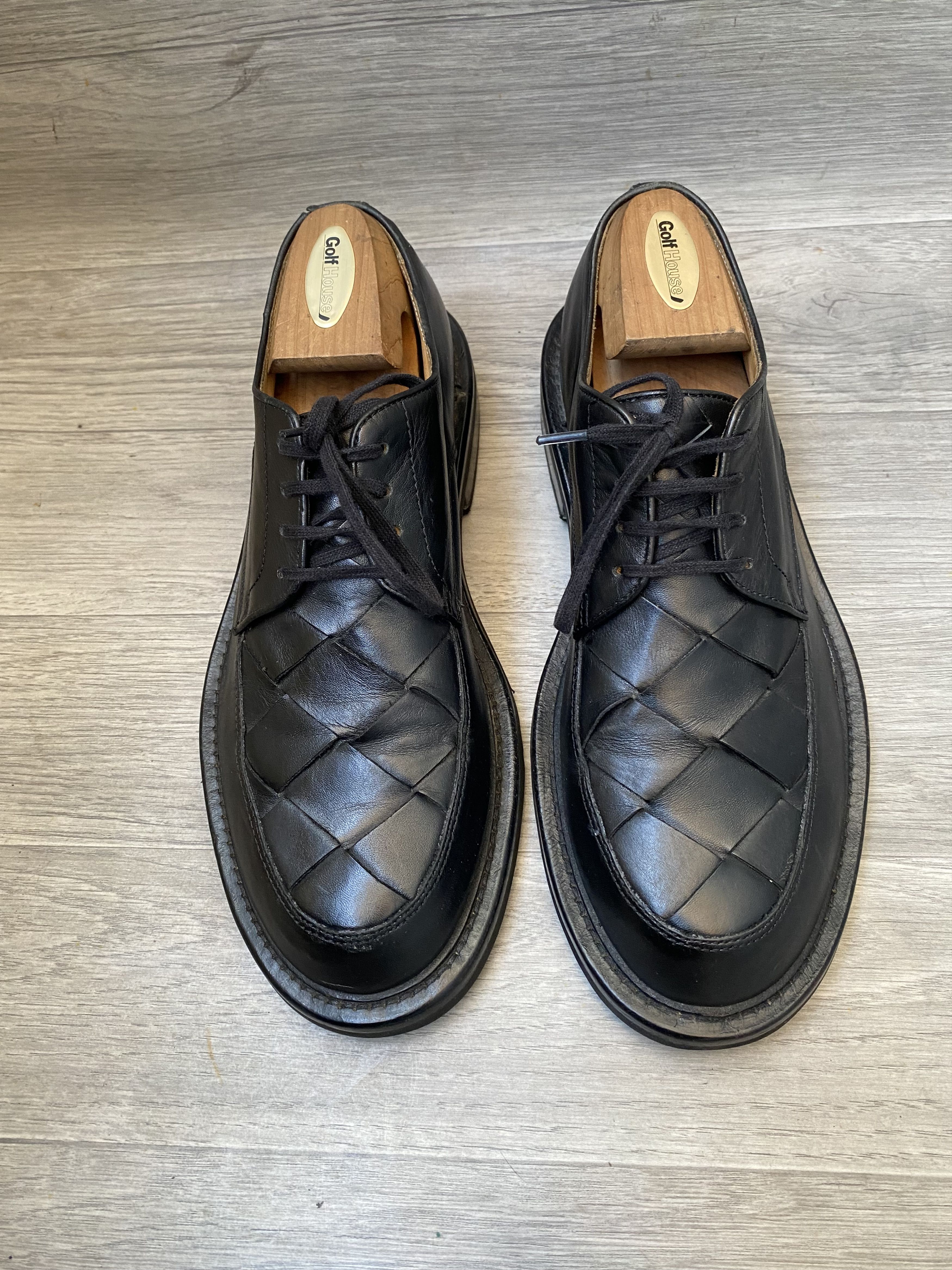 Bottega Veneta Bottega veneta Quilted Square toe Derby shoes | Grailed