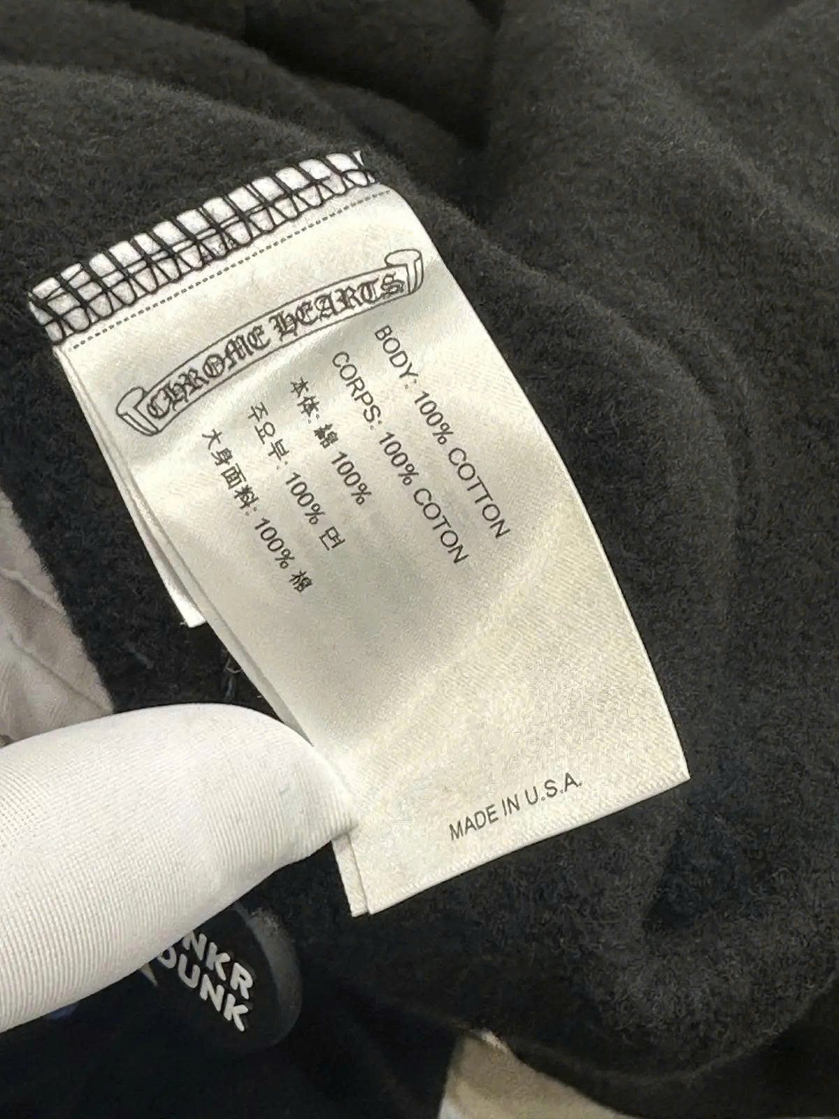 Chrome Hearts CHROME HEARTS Stencil Hoodie BLACK Size US S / EU 44-46 / 1 - 9 Thumbnail