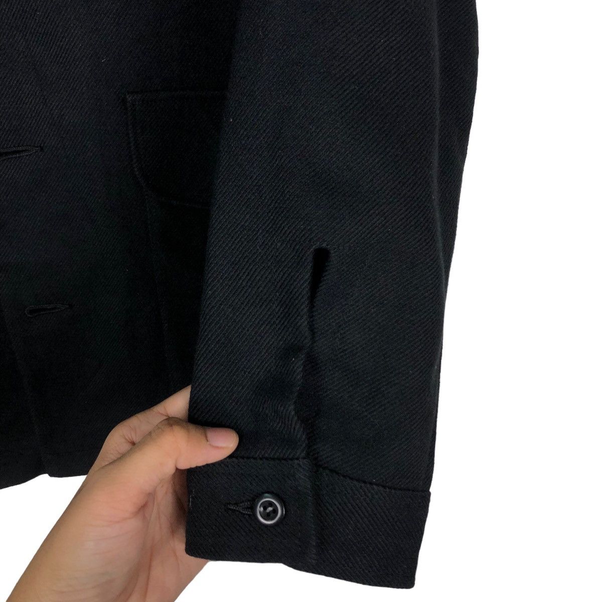 Issey Miyake 🔥Vintage Wool Button Jacket Bella Molnar 1984 Rich Black Size US M / EU 48-50 / 2 - 15 Thumbnail