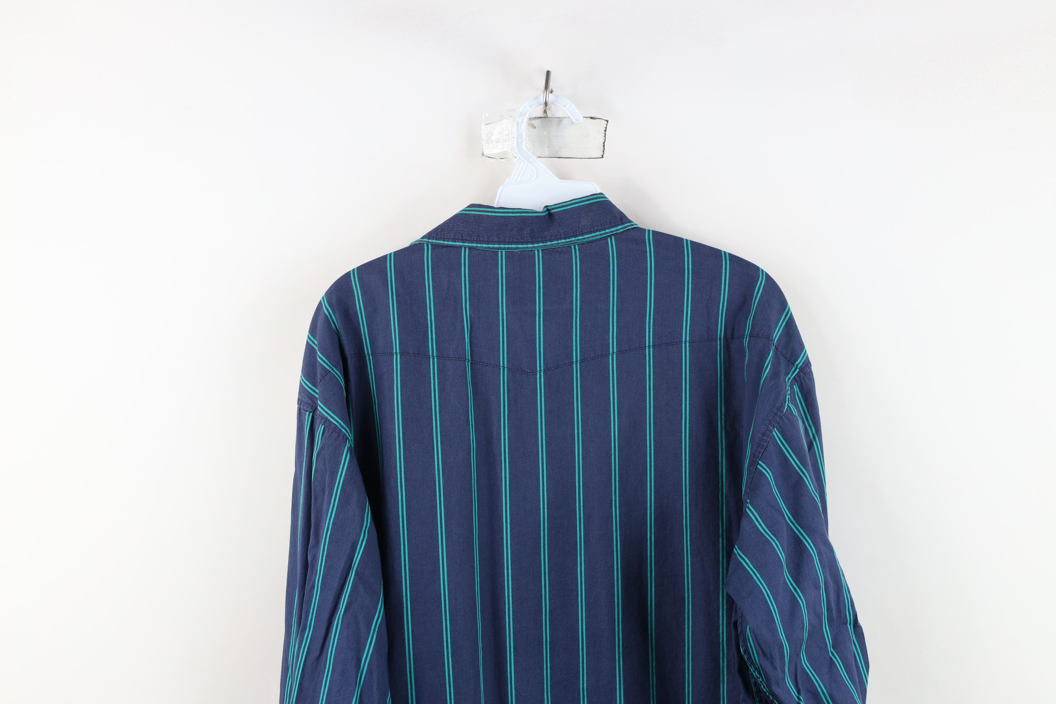 Vintage Vintage 90s Streetwear Striped Western Cowboy Button Shirt Size US M / EU 48-50 / 2 - 12 Thumbnail