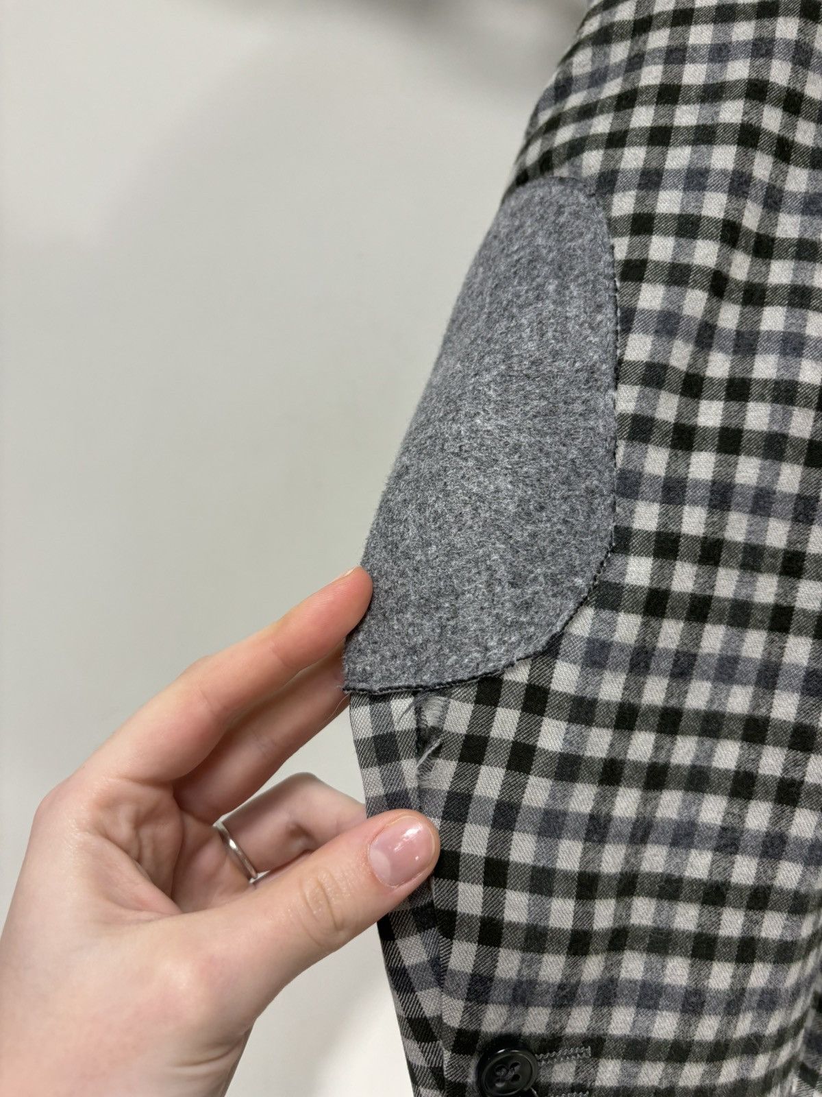 Boggi Boggi Milano Checkered 2-Buttons Wool Silk Blazer Jacket Size 40R - 11 Thumbnail