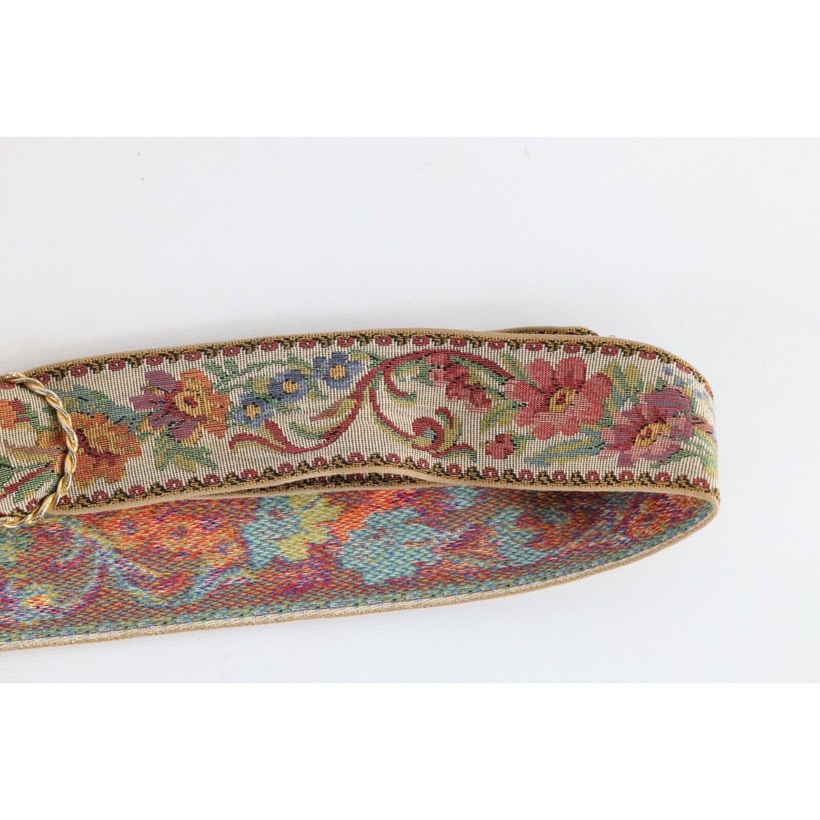 Vintage Vintage 60s 70s Mid Century Modern MCM Tapestry Belt Size ONE SIZE - 3 Thumbnail