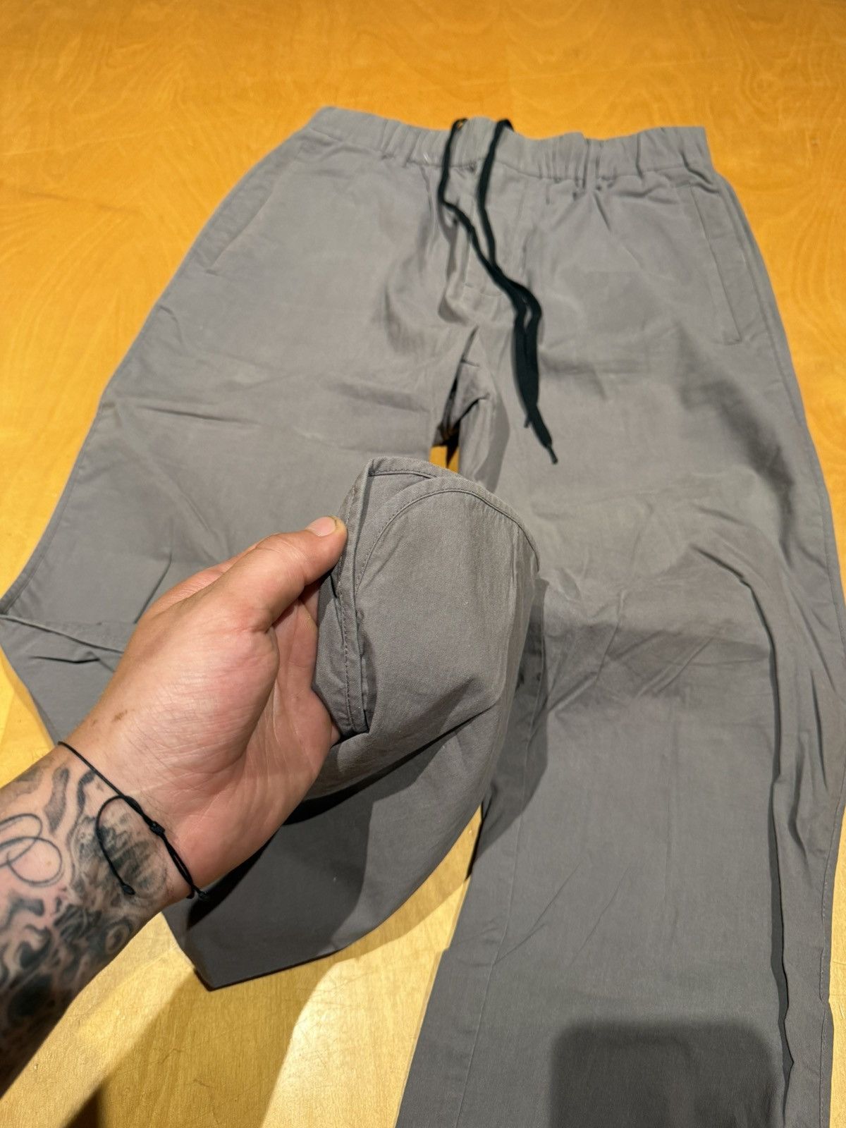 Robert Geller Grey 'The Dyed' Lounge Pants Size US 30 / EU 46 - 3 Thumbnail