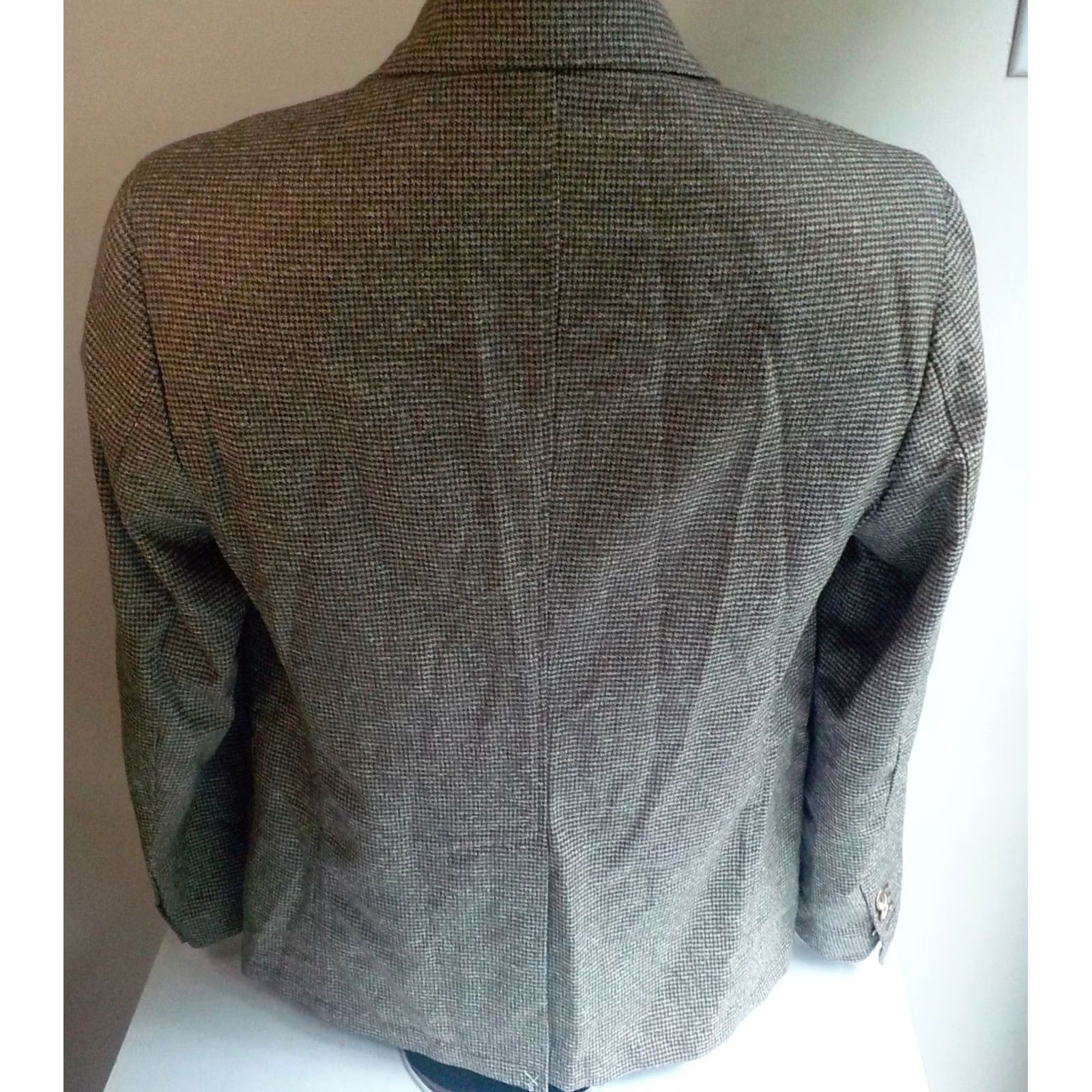 Mossimo MOSSIMO DUTTI Blazer 2 Button Puppy Tooth Italian Fabric Brown 40R Mens Blazer Size 40R - 6 Thumbnail