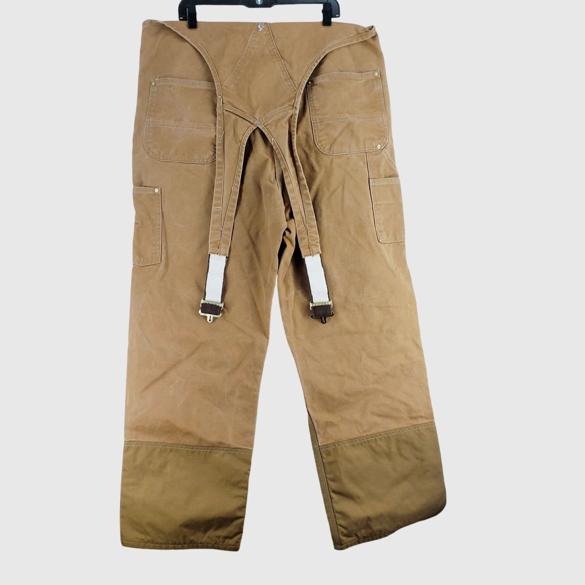 Carhartt Vintage Carhartt R46 Duck Canvas Overalls Brown 42x32 Size US 42 / EU 58 - 3 Thumbnail