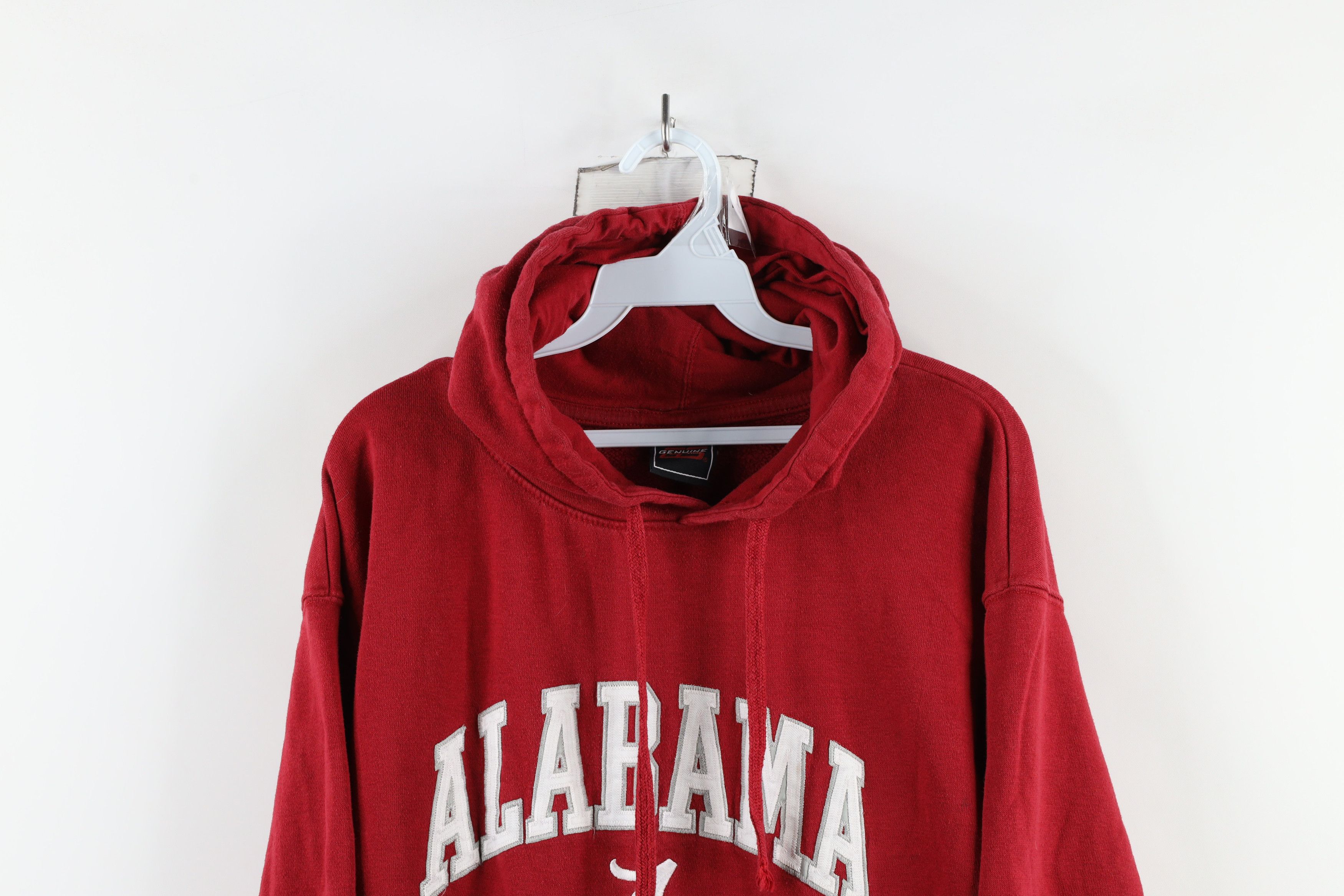 Vintage Vintage 90s Out University of Alabama Hoodie Sweatshirt Red Size US XL / EU 56 / 4 - 2 Thumbnail