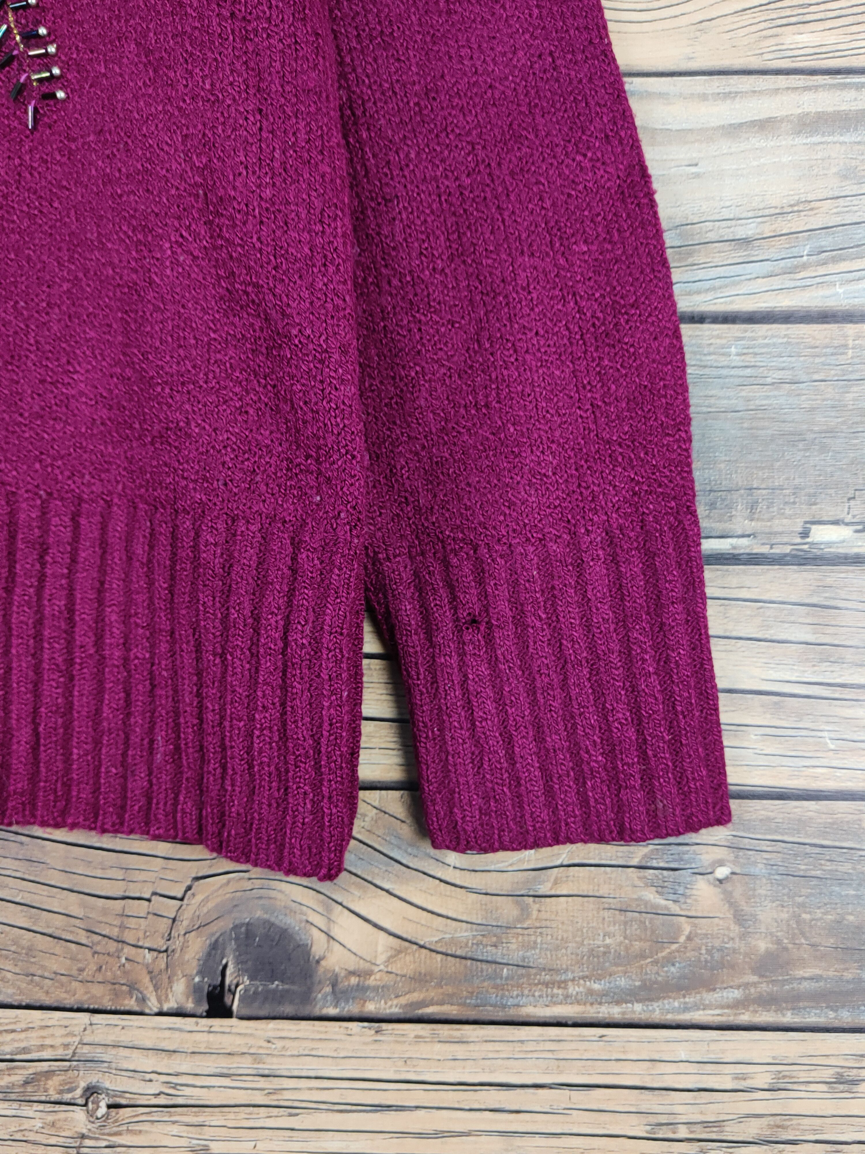 Japanese Brand × Vintage Japanese Brand Purple Knitwear Cardigan #W1142 Size M / US 6-8 / IT 42-44 - 9 Thumbnail