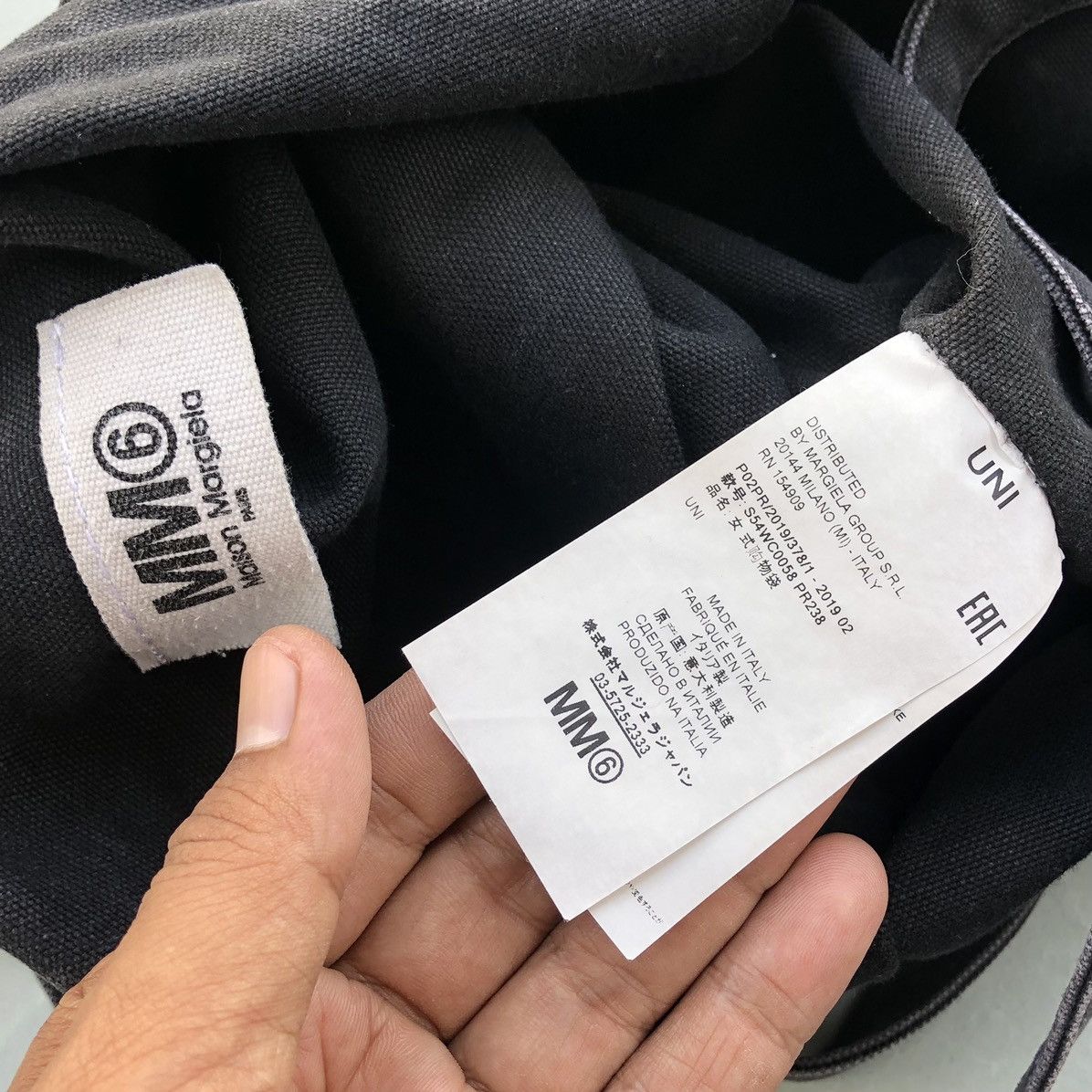 Maison Margiela MAISON MARGIELA MM6 Logo Canvas Tote Bag Three Way Size ONE SIZE - 15 Thumbnail