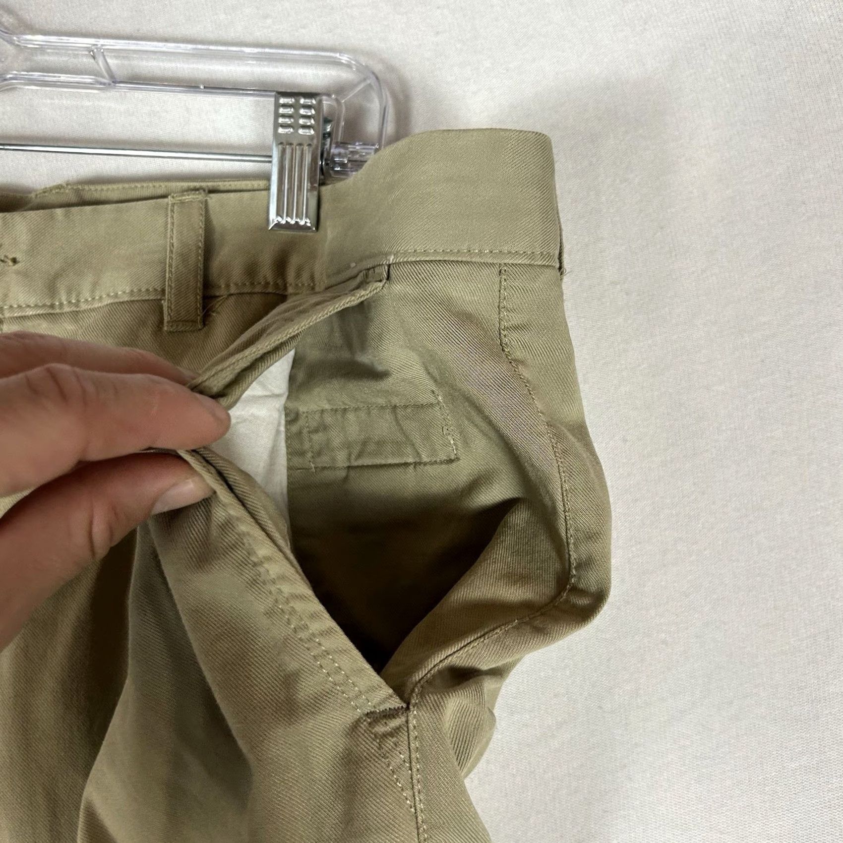 Tommy Bahama Tommy Bahama Flat Front Chino Pants Mens 38x30 Beige Khaki Golf Stretch Tencel Size US 38 / EU 54 - 4 Thumbnail