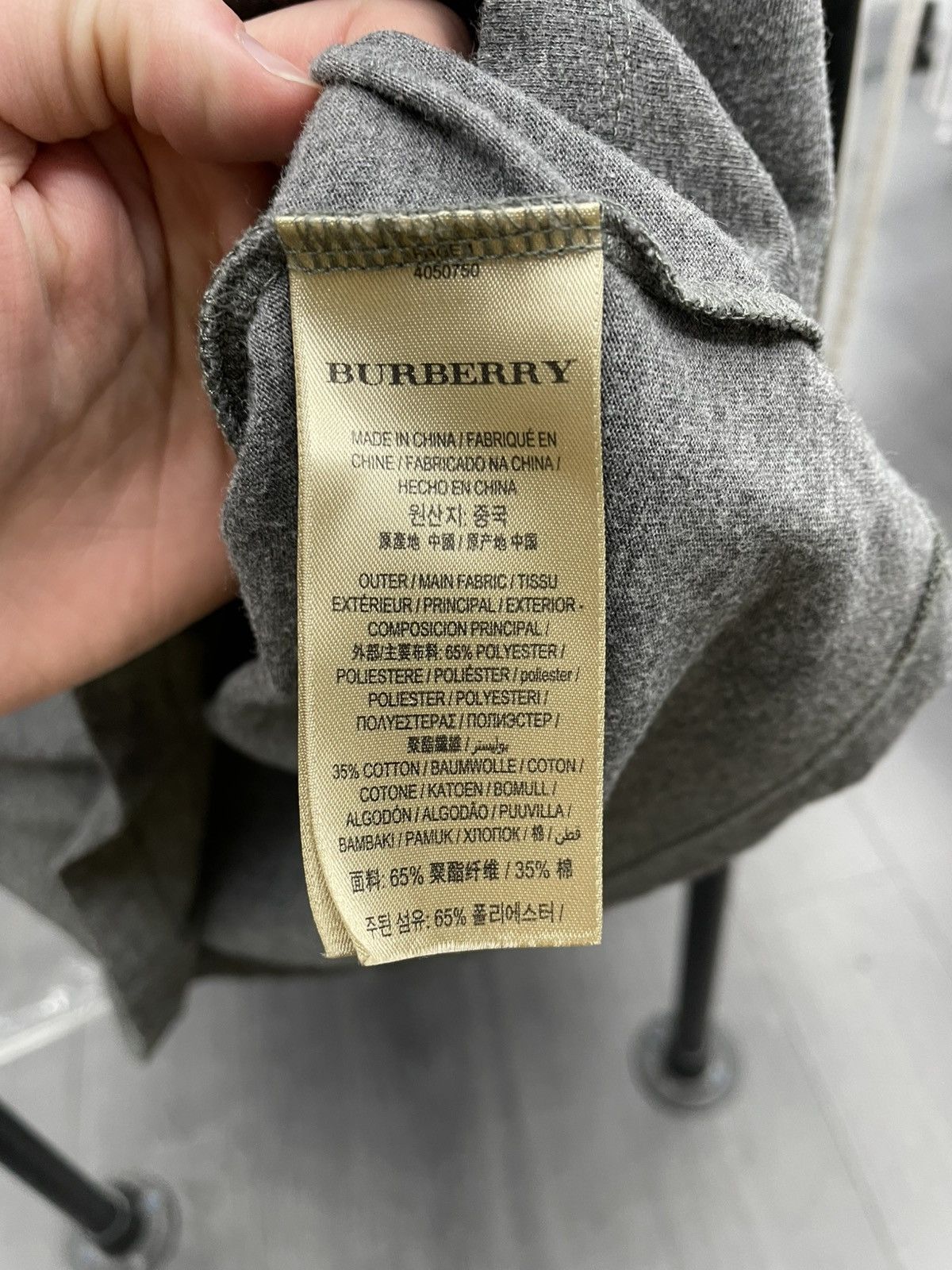 Burberry Burberry London Grey Tee Size US XL / EU 56 / 4 - 4 Thumbnail