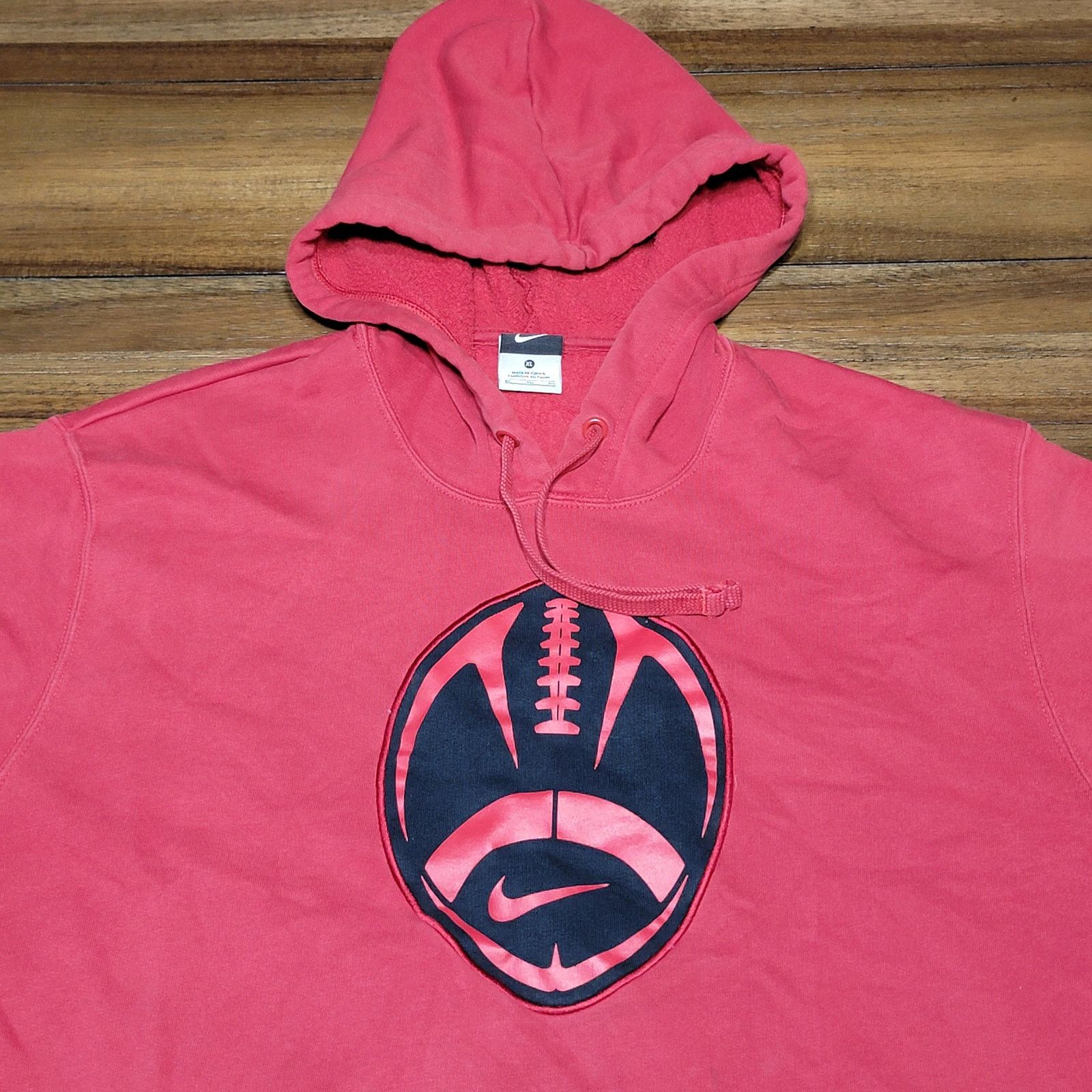 Nike VINTAGE Nike LS Pullover Hoodie Football Graphic - Size XL Size US XL / EU 56 / 4 - 2 Thumbnail