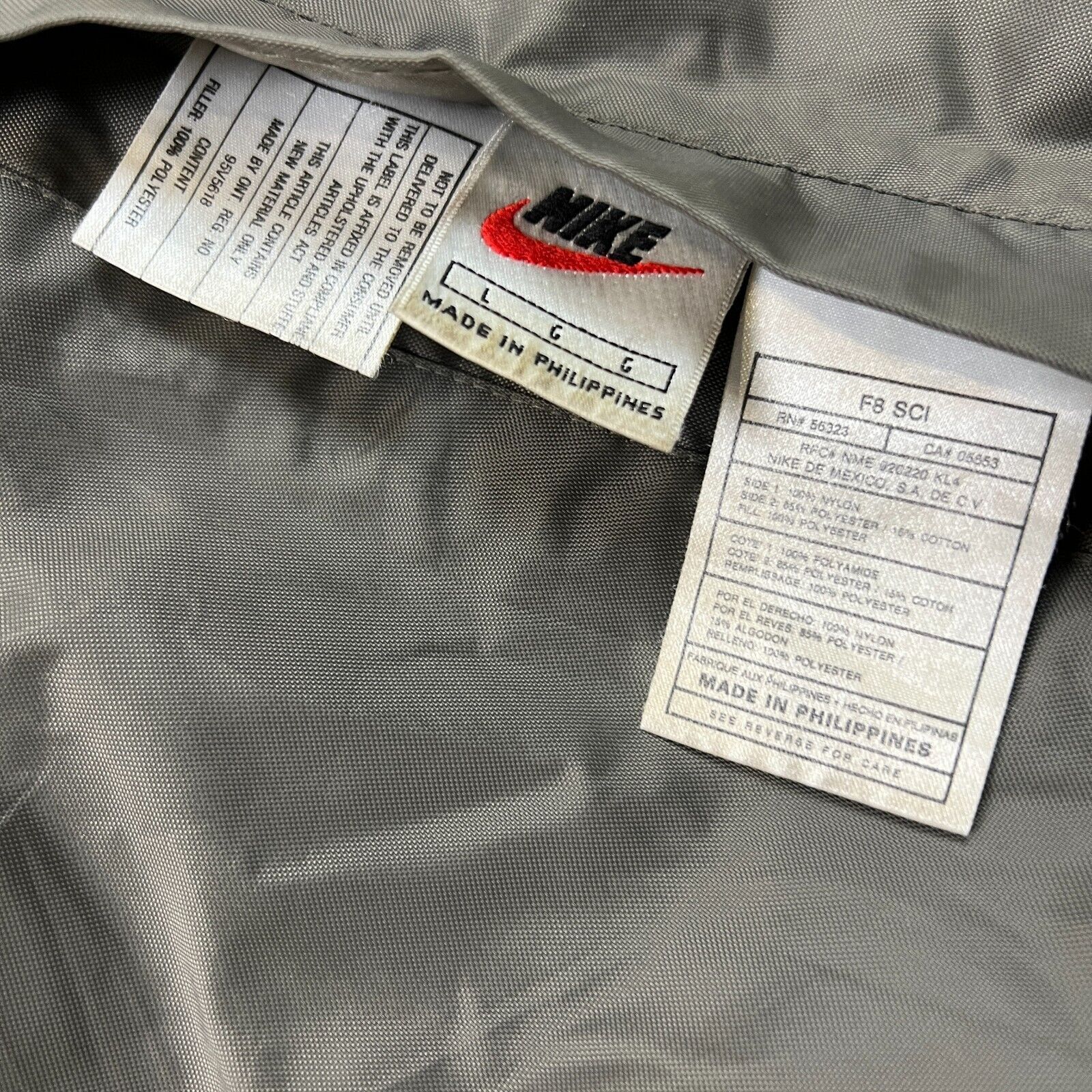 Nike × Vintage Vintage Nike Sportswear Jacket Large Swoosh Reversible 90s Size US L / EU 52-54 / 3 - 15 Thumbnail