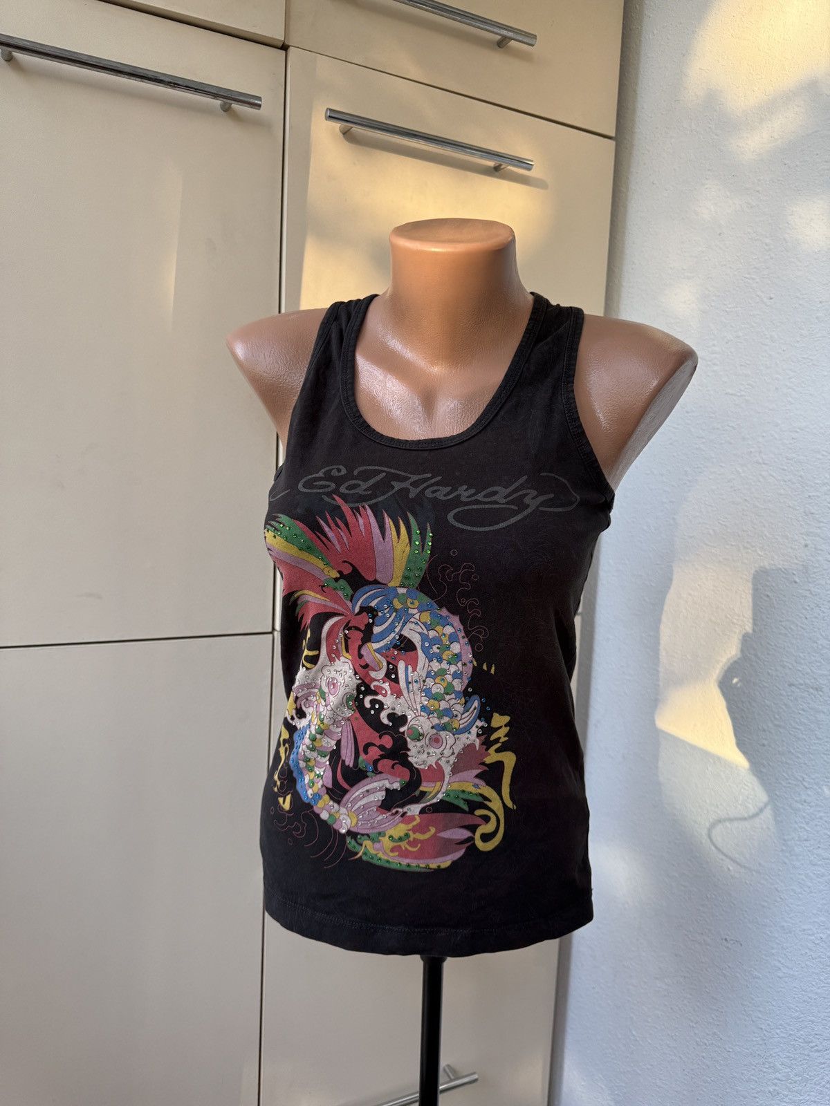 Ed Hardy Vintage Ed Hardy Tank Top faded Fish Size S / US 4 / IT 40 - 9 Thumbnail