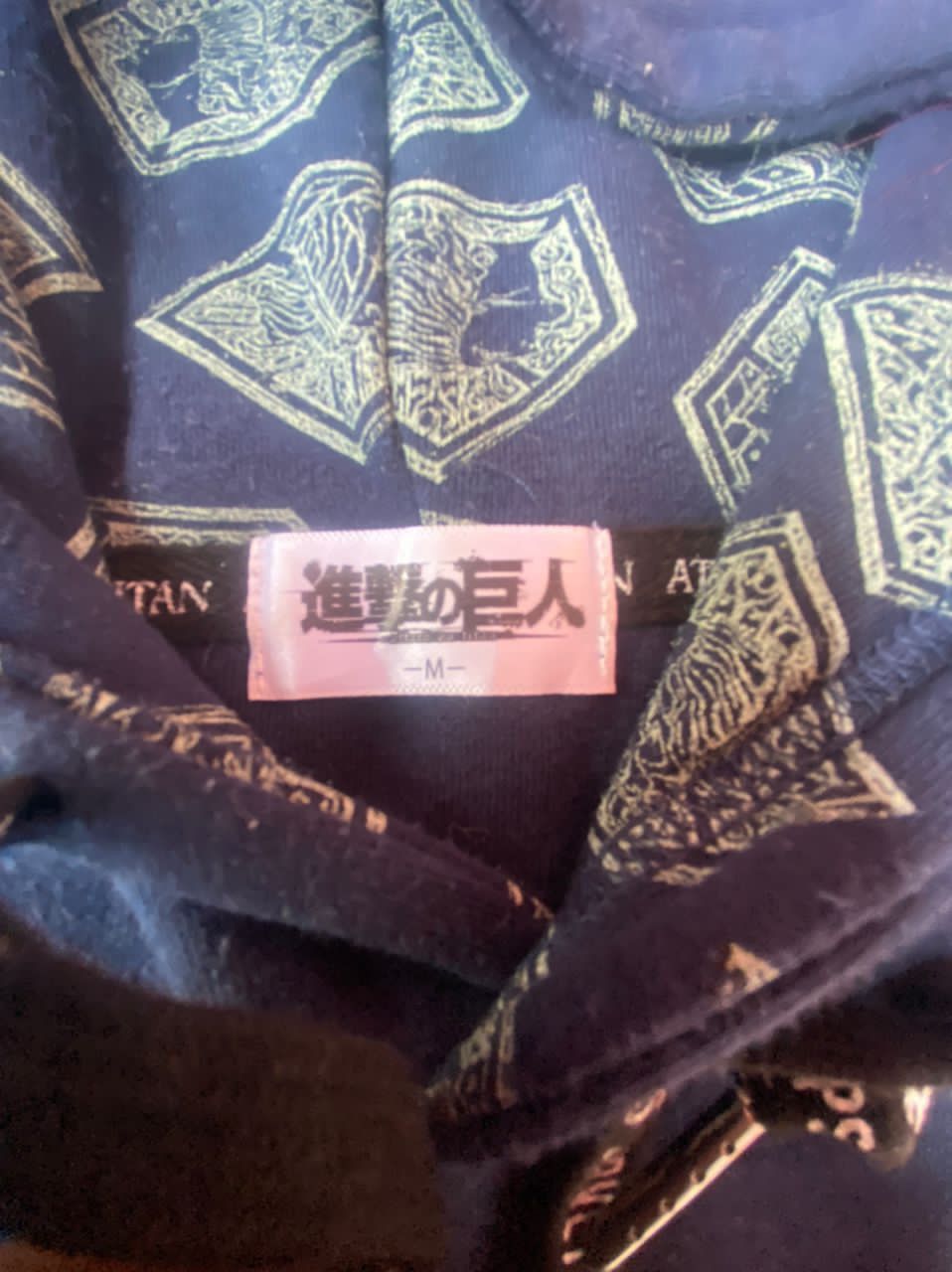 Vintage Hooded One Piece Attack Of Titan Spellout
