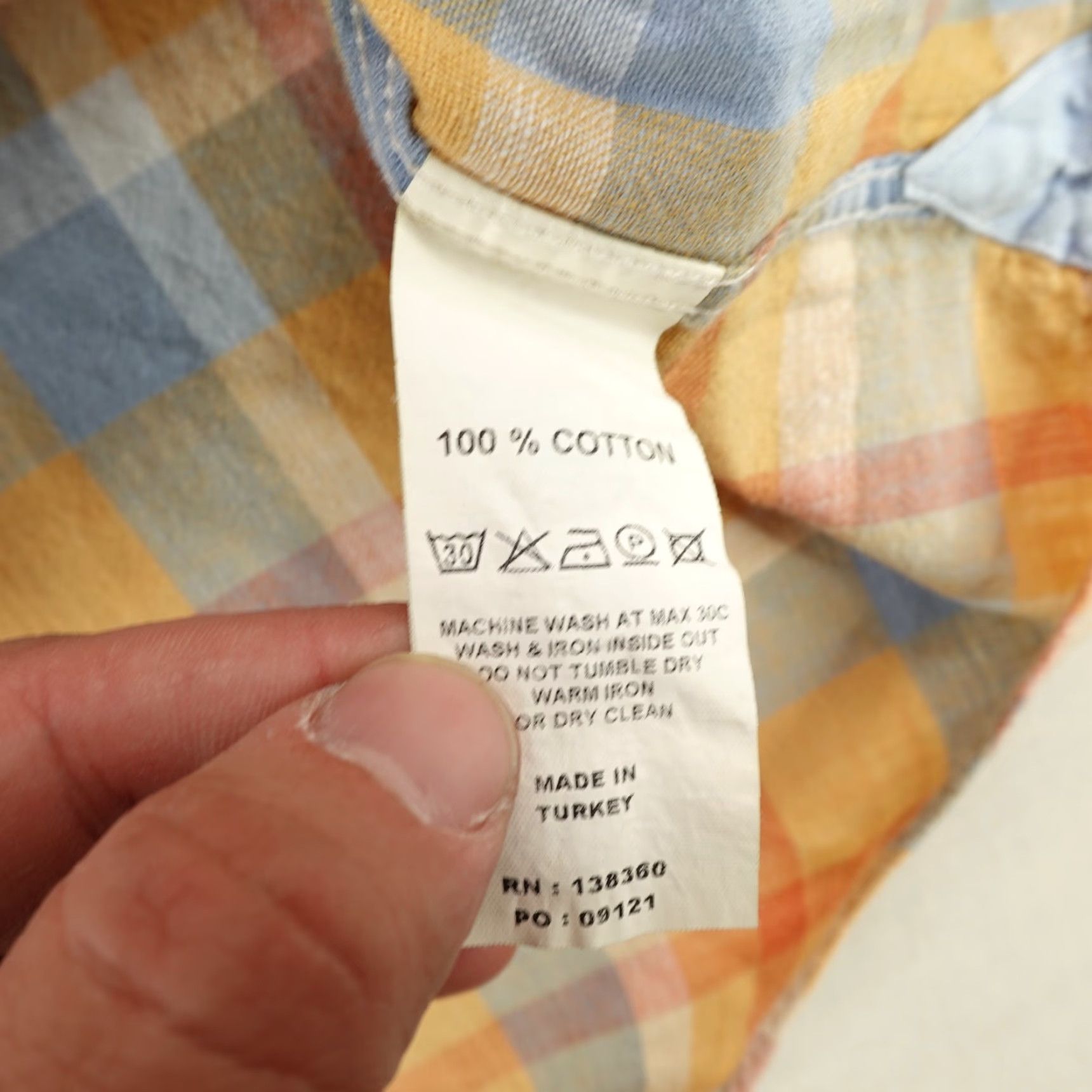 Vintage 32 Bar Blues Plaid Button-Up Shirt Men Large Orange Long Sleeve Casual Outdoor Size US L / EU 52-54 / 3 - 5 Thumbnail