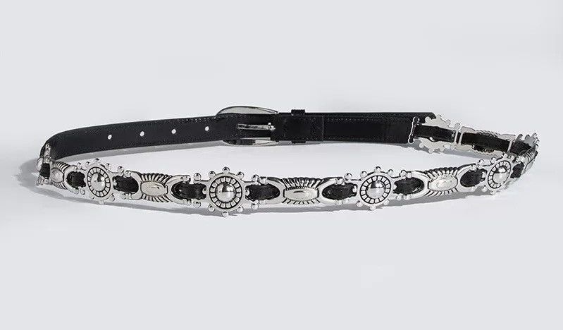 Japanese Brand × Vintage Retro punk rock multi pendant faux leather belt Size ONE SIZE - 7 Thumbnail