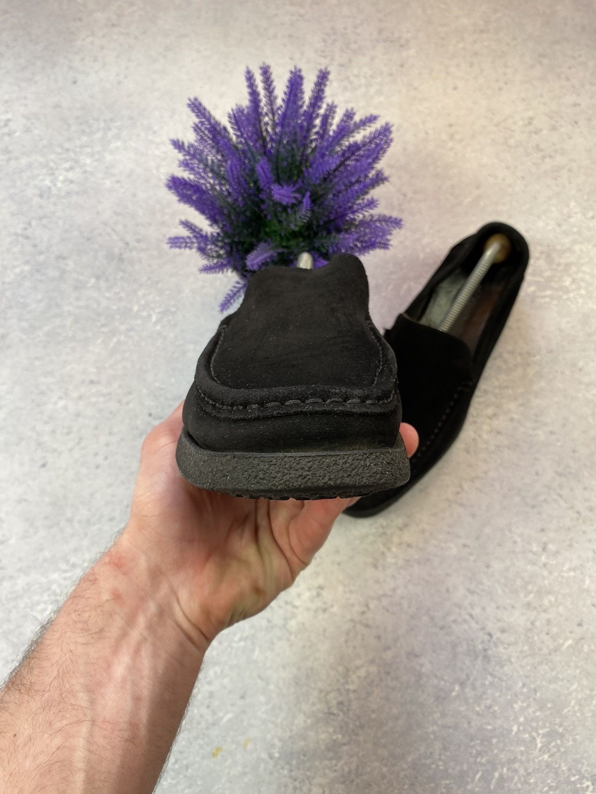 Designer Joss Black Men’s Suede Shoes Size EUR 43 Size US 10 / EU 43 - 8 Thumbnail