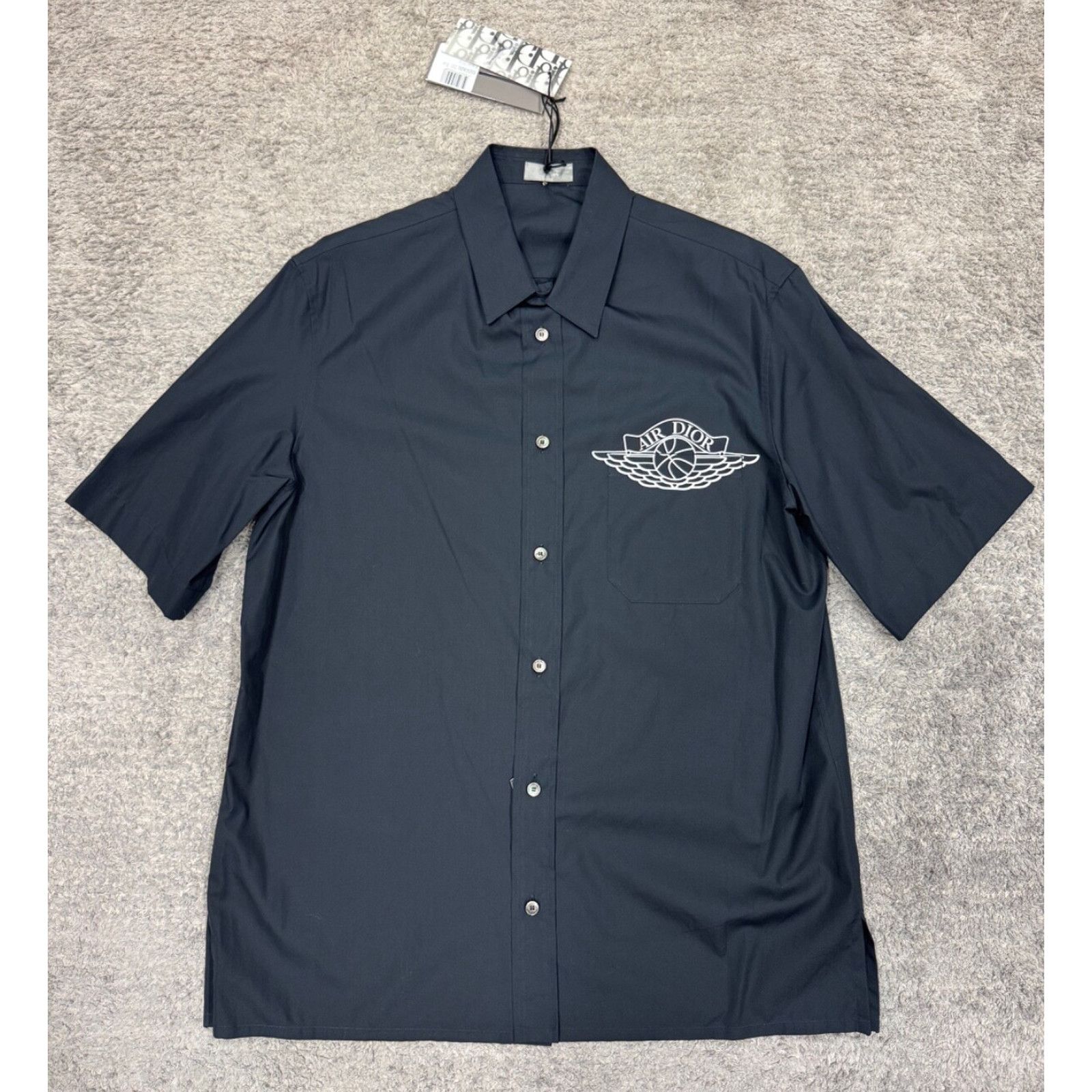 Dior Air Dior Jordan Wing Basketball Blue Logo Short Sleeve Size US M / EU 48-50 / 2 - 2 Thumbnail