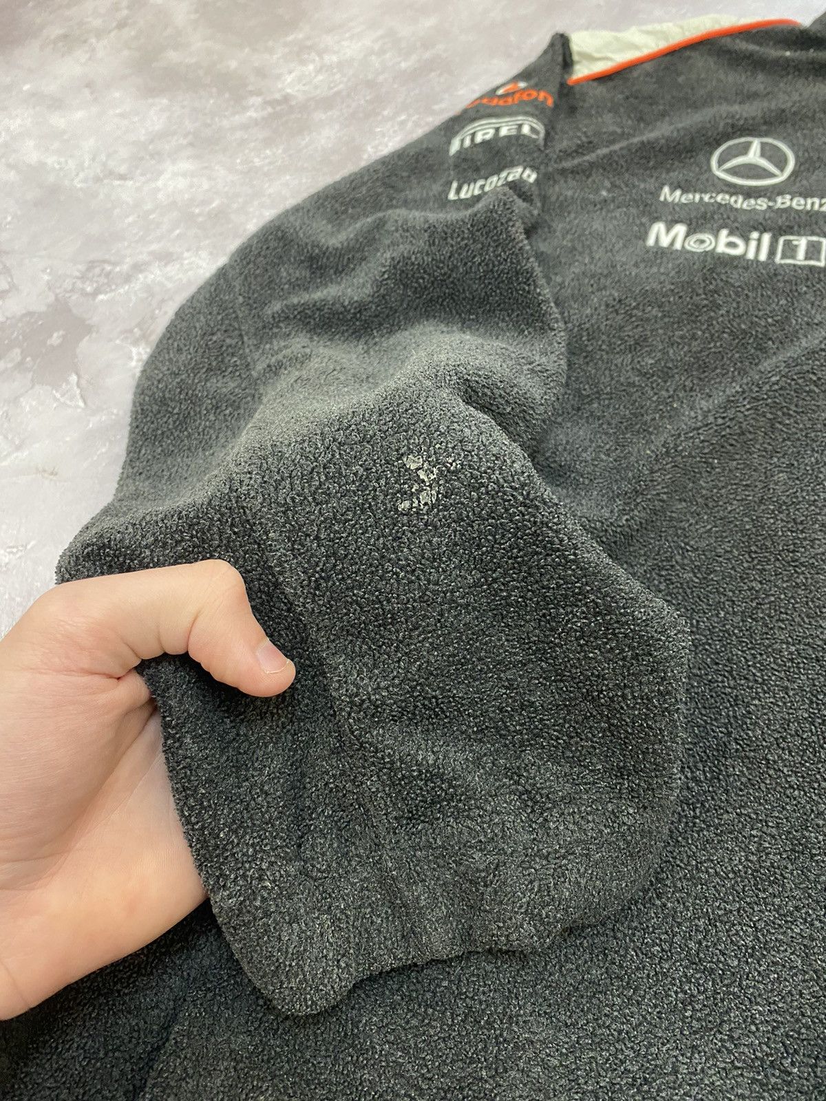 Mercedes-Benz Vintage Vodafone Mercedes McLaren 1/4 Zip Fleece Size US L / EU 52-54 / 3 - 7 Thumbnail