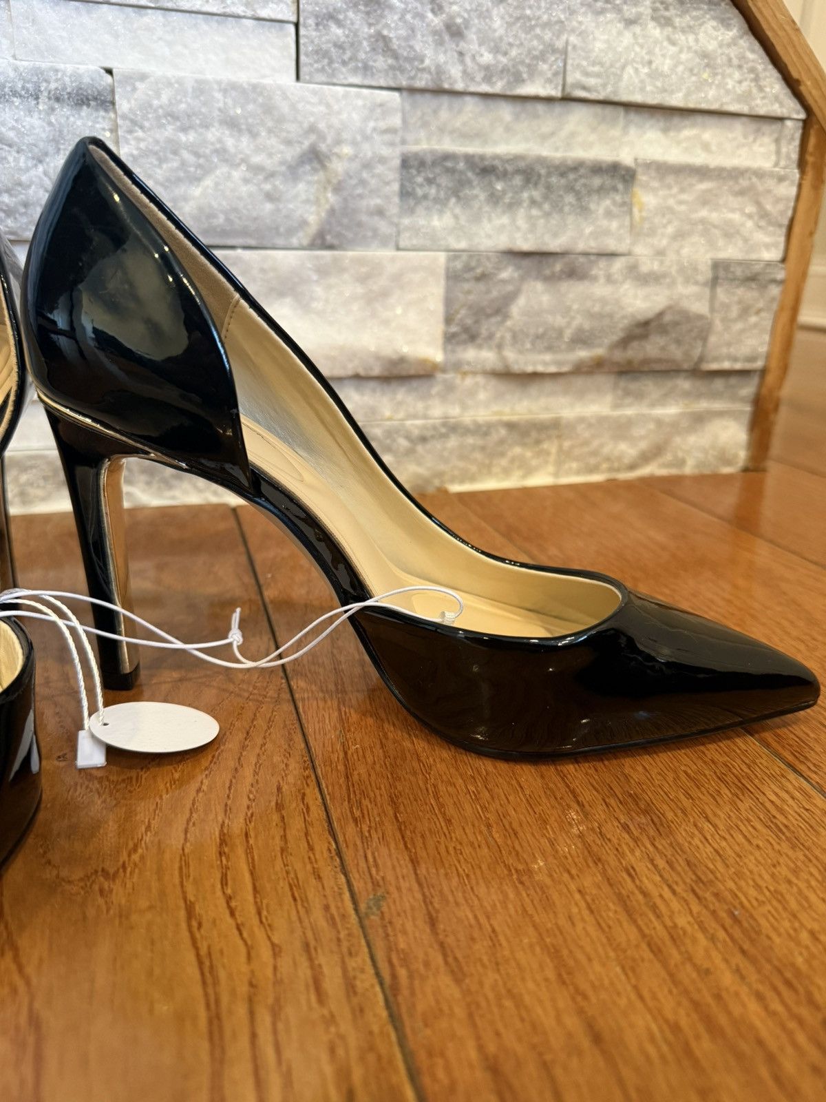 Jessica Simpson Jessica Simpson Glossy Black Heels Size US 6 / IT 36 - 2 Thumbnail