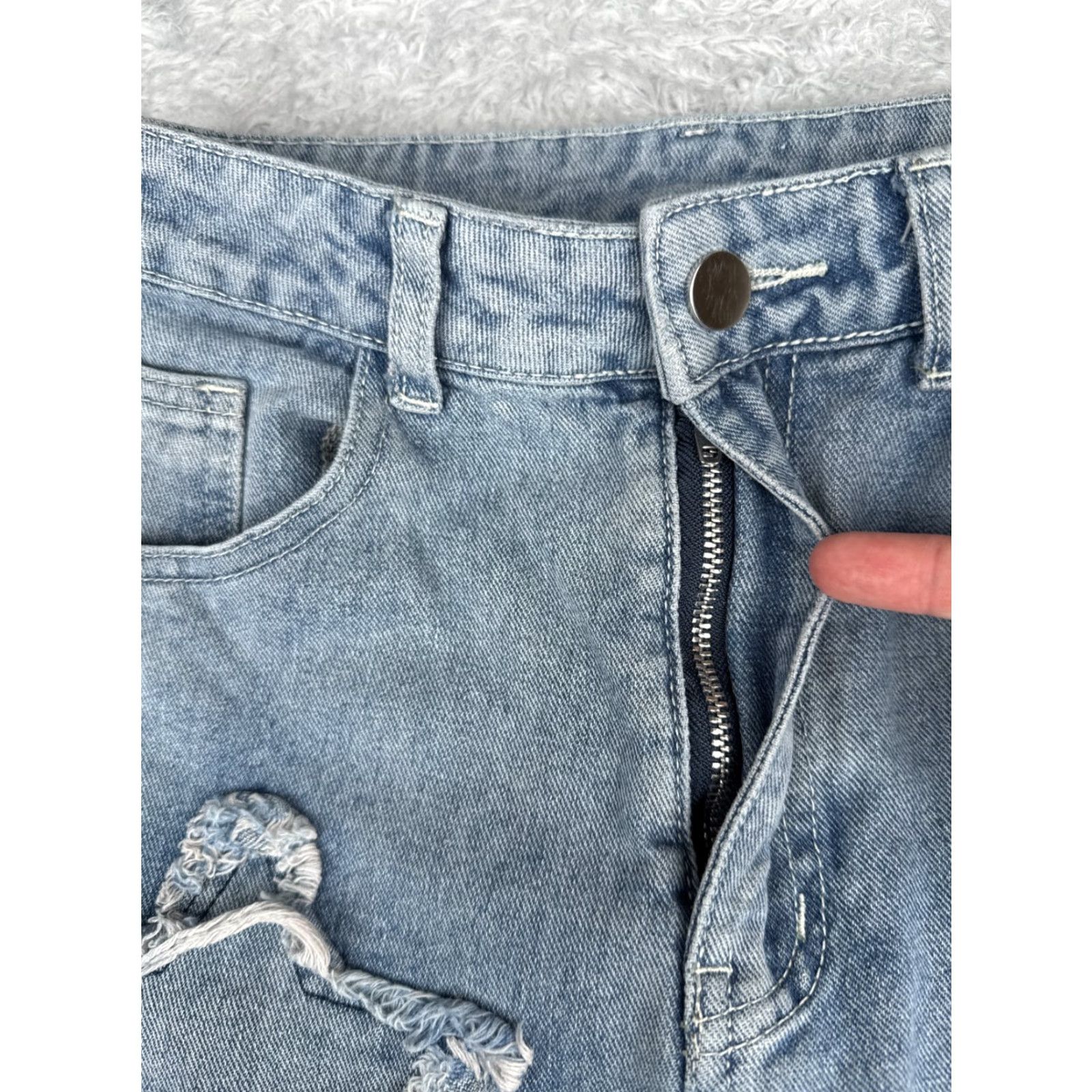 Vintage Vintage Unbranded Women’s Wide-Leg Jeans 26 Blue Denim High Rise Cotton Spandex Fall Summer Spring Winter Size 26" / US 2 / IT 38 - 5 Thumbnail
