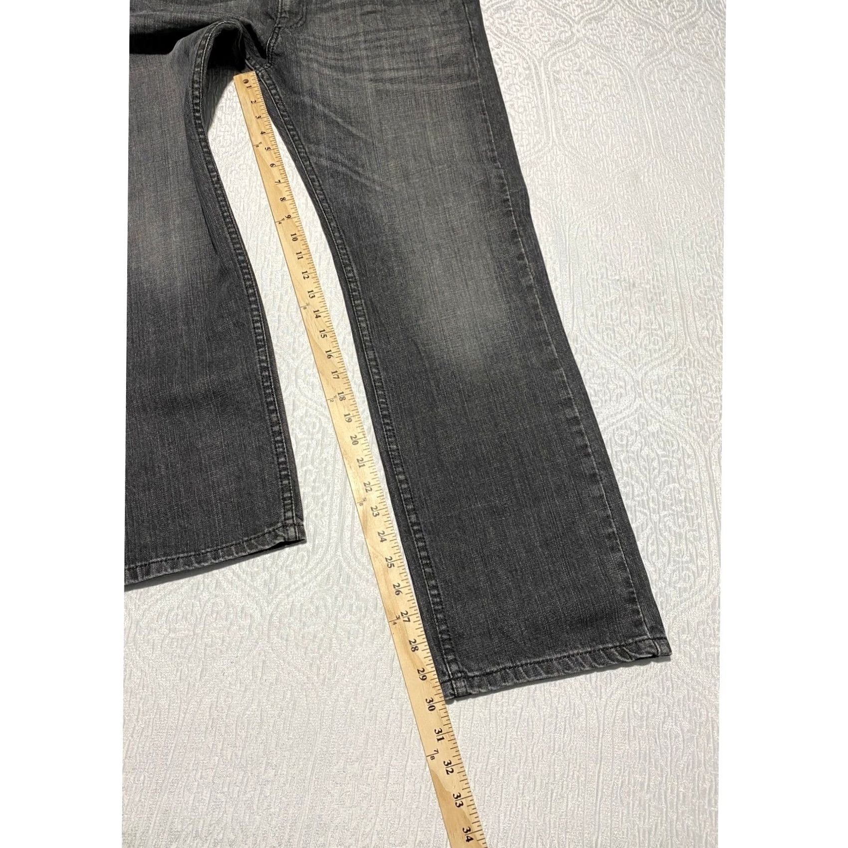 Levi's VINTAGE Levi's 505 Jeans Mens Regular Straight 34x30 Black Charcoal Wash Denim Cotton Zipper Button Pockets 5-Pocket Mens Size US 34 / EU 50 - 5 Thumbnail