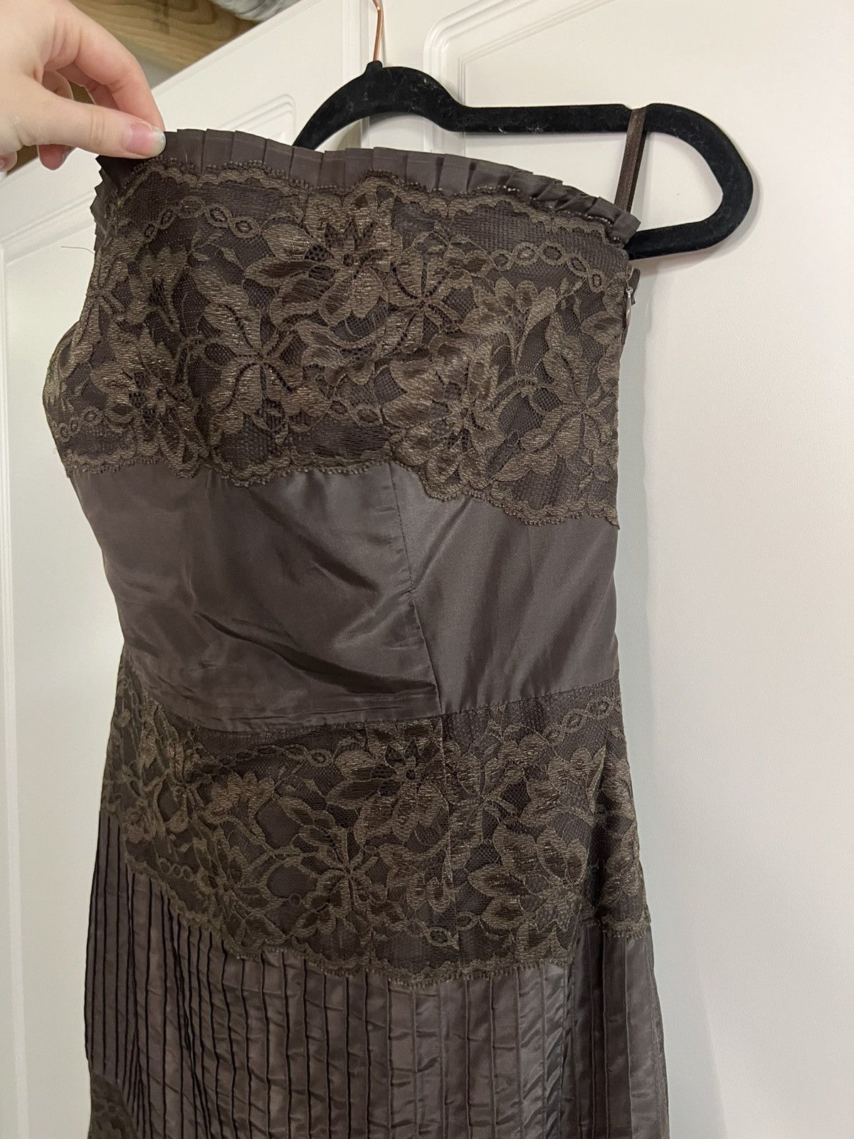 Banana Republic × Vintage Y2K Banana Republic Silk Blend Western Formal Dress Size M / US 6-8 / IT 42-44 - 6 Thumbnail