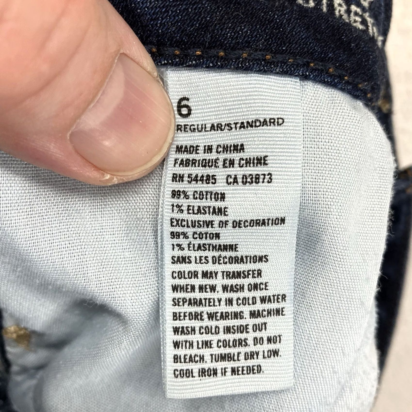 American Eagle Outfitters American Eagle Jeans Women's 6 Reg Blue Distressed Jegging Stretch Indigo Wash Slim Pockets Zip Denim 90s Retro Rock Velours? Size 28" / US 6 / IT 42 - 4 Thumbnail