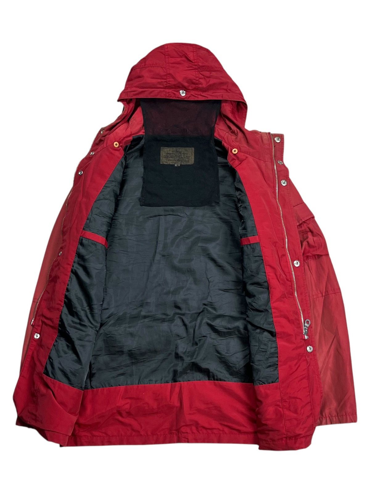 Avirex 1990s Avirex - Fishnet Masked Red Cargo Jacket Size US M / EU 48-50 / 2 - 2 Thumbnail