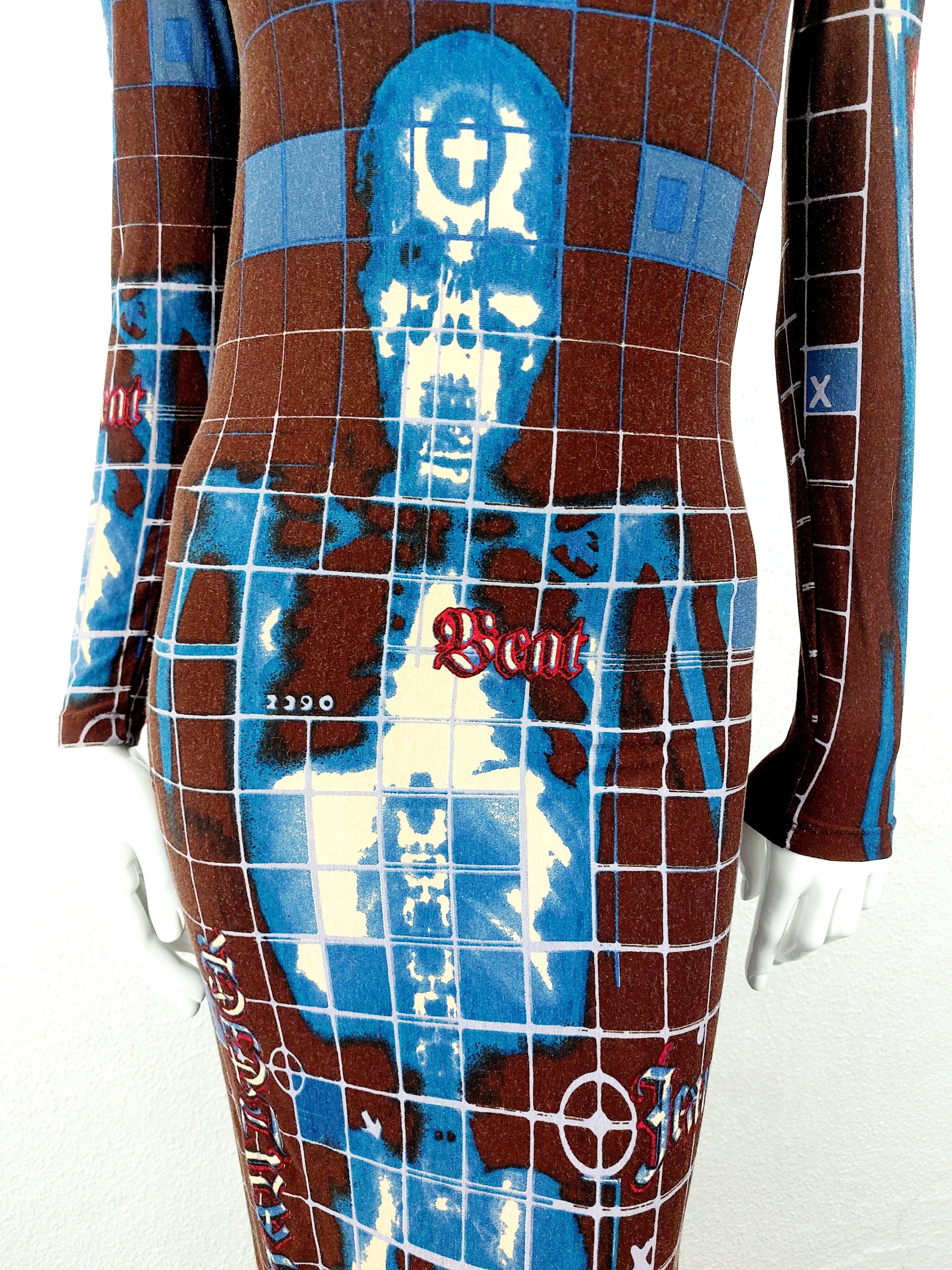 Jean Paul Gaultier Jean Paul Gaultier 1996 Cyberbaba X-Ray Skeleton Maxi Dress Size M / US 6-8 / IT 42-44 - 5 Thumbnail