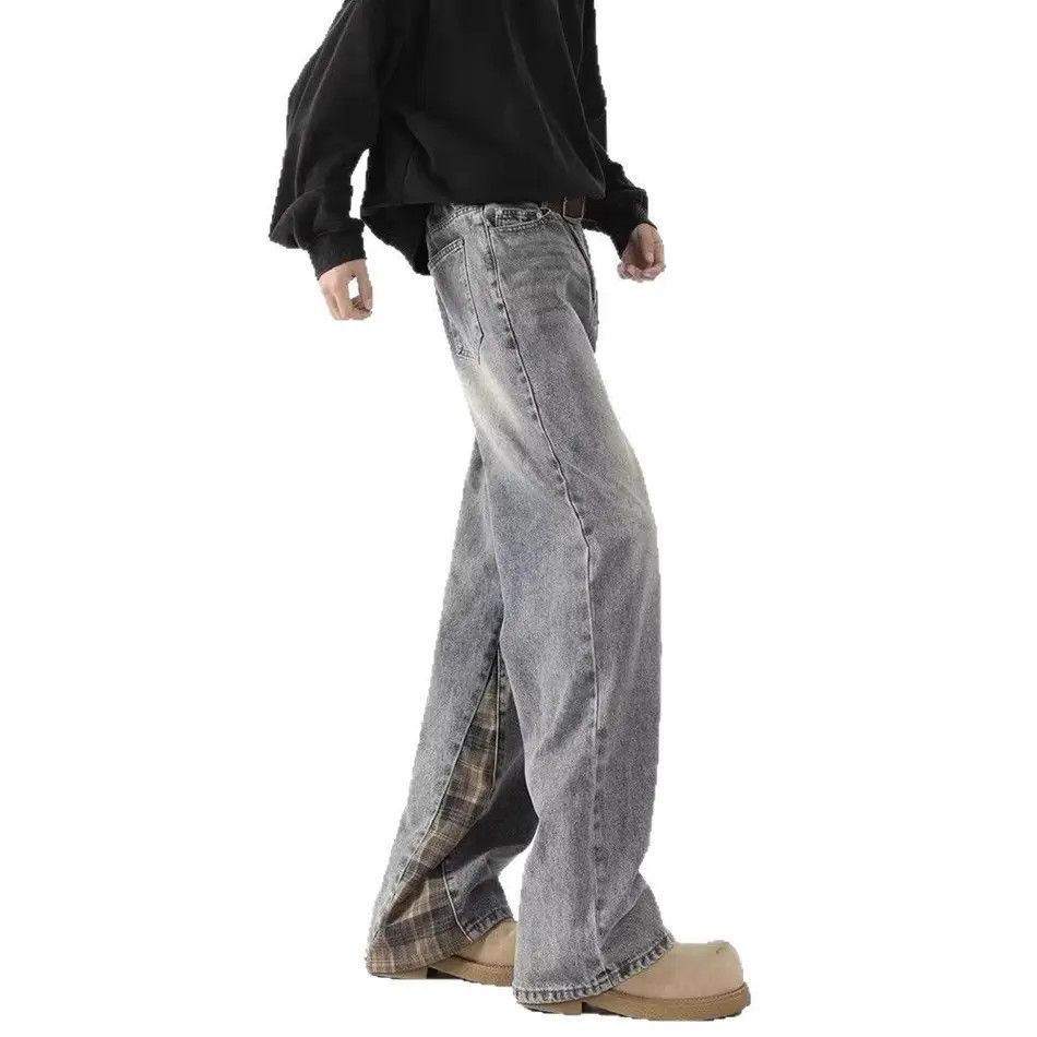 Japanese Brand Retro loose cat whisker slightly flared jeans Size US 32 / EU 48 - 4 Thumbnail