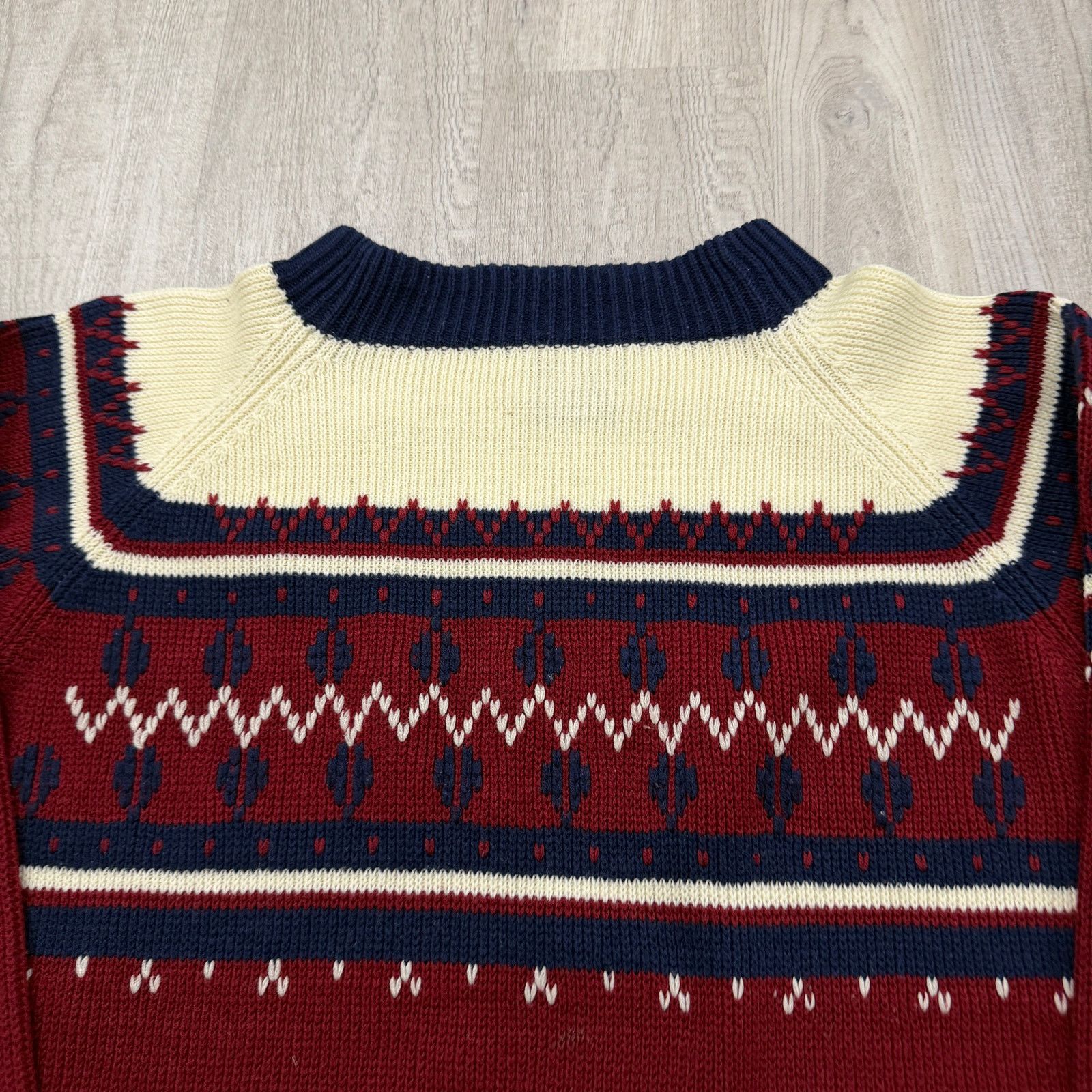 Vintage Vintage JCPenney Sweater Extra Large Red Fair Isle 70s 80s Size US XL / EU 56 / 4 - 3 Thumbnail