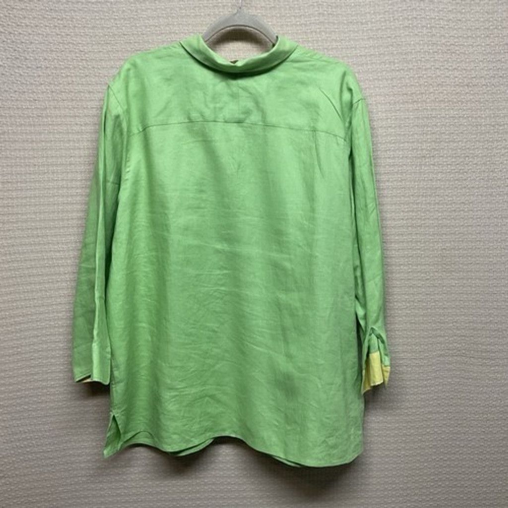 Ralph Lauren Ralph Lauren Linen Crest Flip Sleeve Shirt Women Plus Size2X Size ONE SIZE - 8 Thumbnail