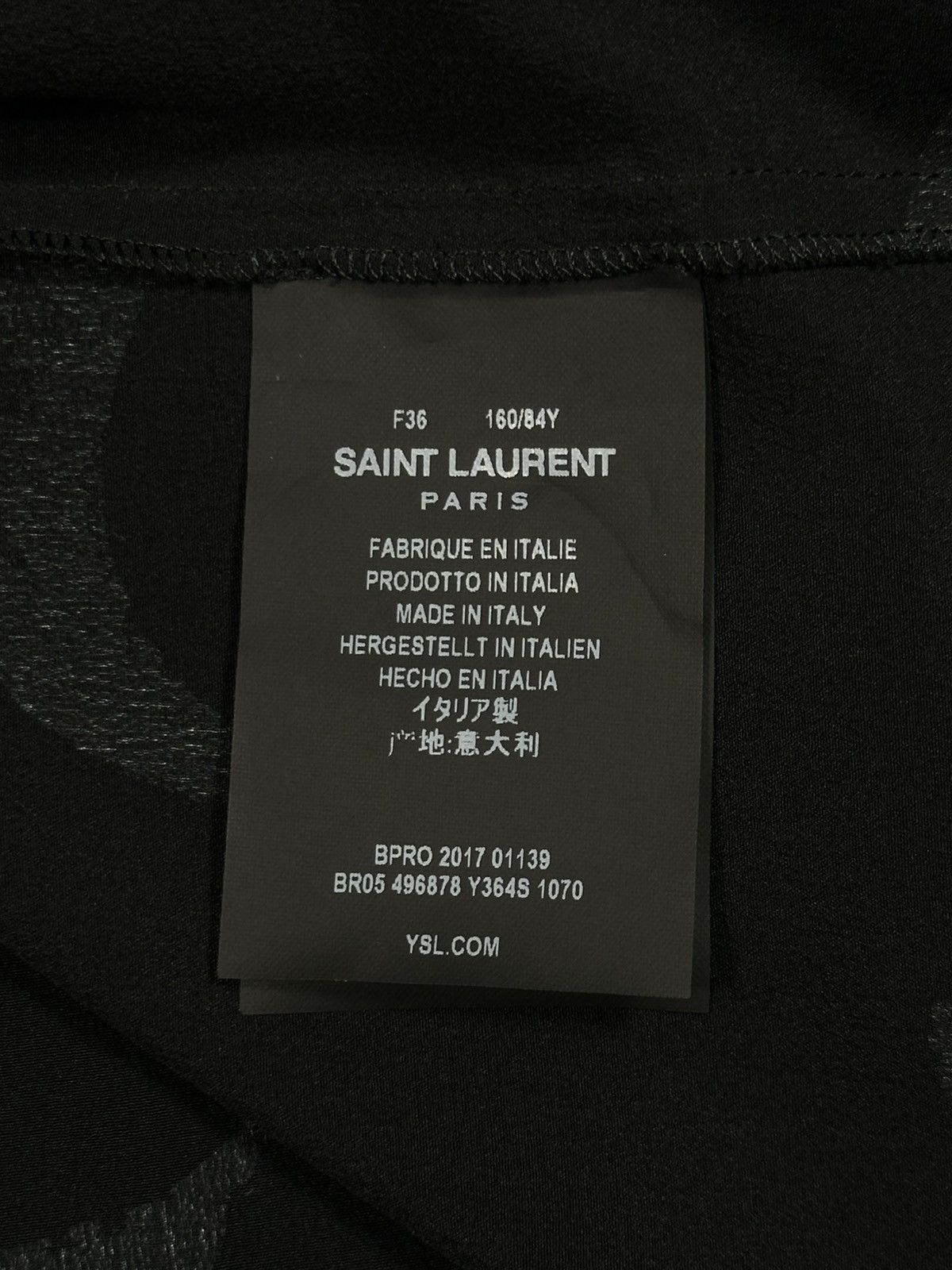 Saint Laurent Paris Saint Laurent Silk Moon Print T-Shirt Black Size US S / EU 44-46 / 1 - 5 Thumbnail