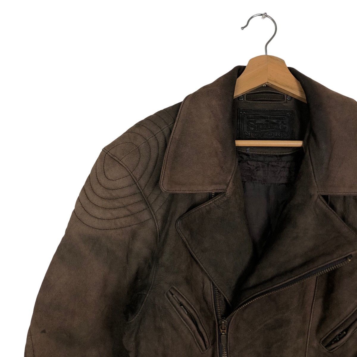 Genuine Leather 🔥Genuine Leather Bomber Jacket Double Breast Spirit Motors Size US M / EU 48-50 / 2 - 7 Thumbnail